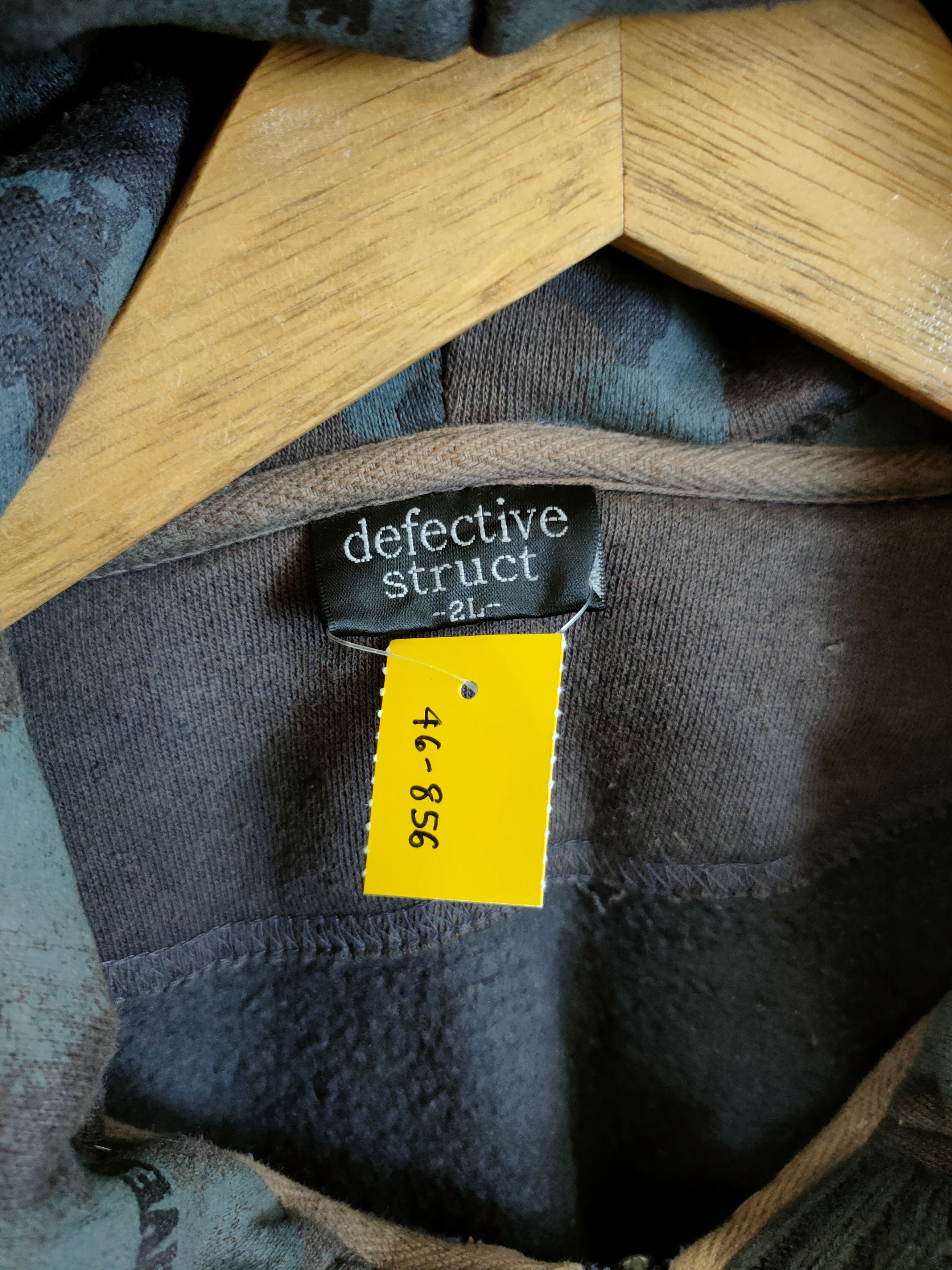 Japanese Brand DL Defective Struct fullprint skull hoodie sweater #46-856 Size US M / EU 48-50 / 2 - 7 Thumbnail