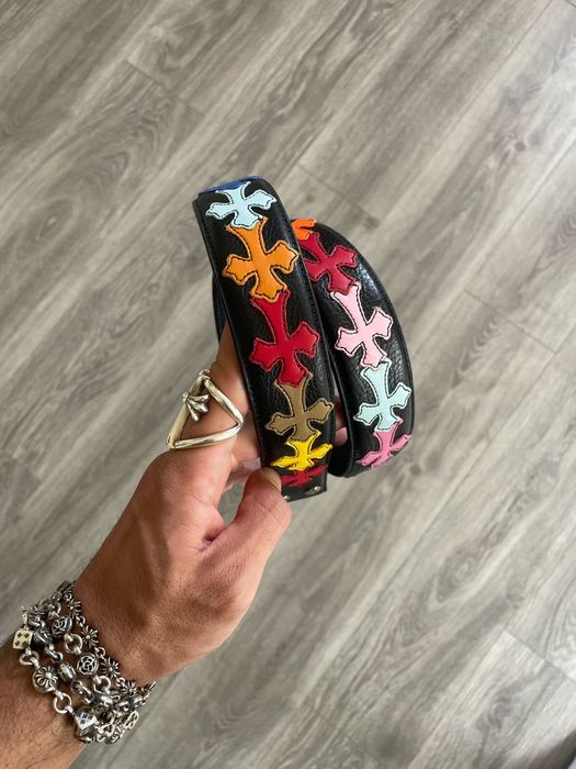 Chrome Hearts Chrome Hearts Multicolor Cross Patch Belt Strap | Grailed
