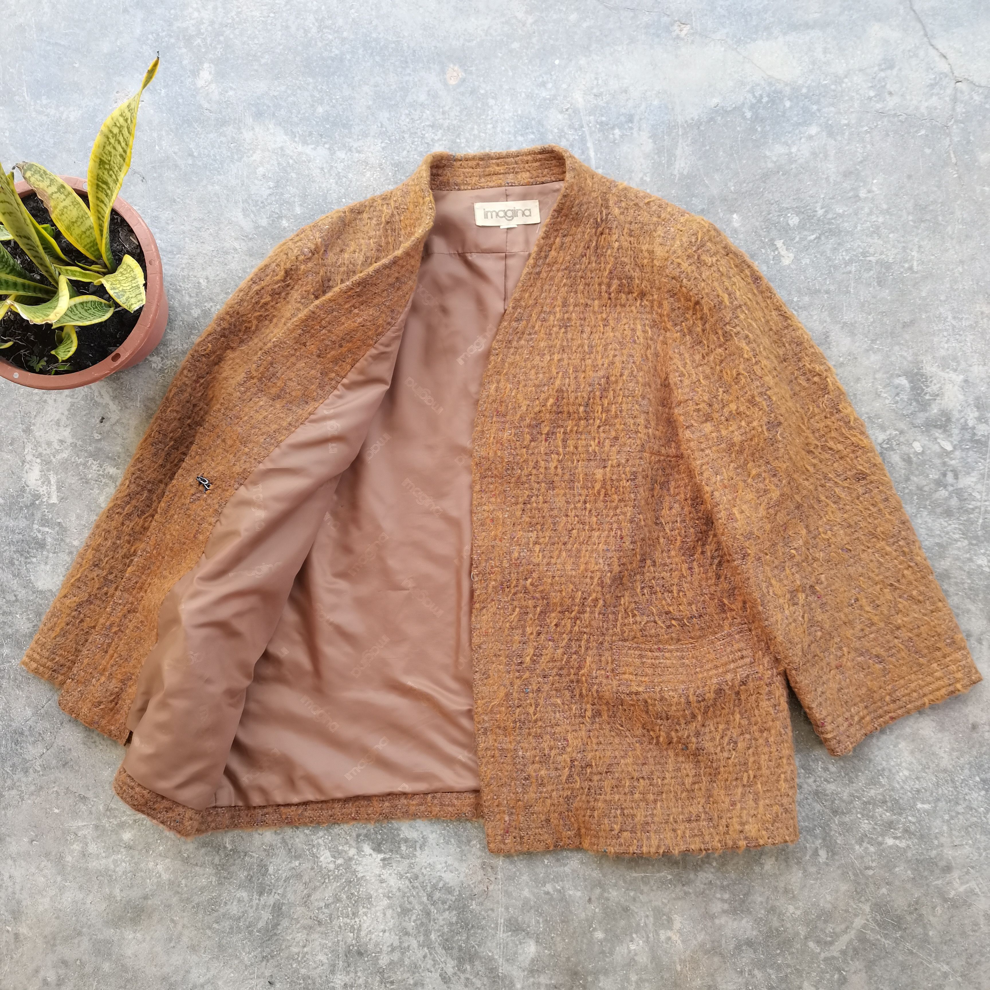 Japanese Brand × Vintage Vintage Rare Japanese Brand IMAGINA Wool Cardigan Size L / US 10 / IT 46 - 3 Thumbnail