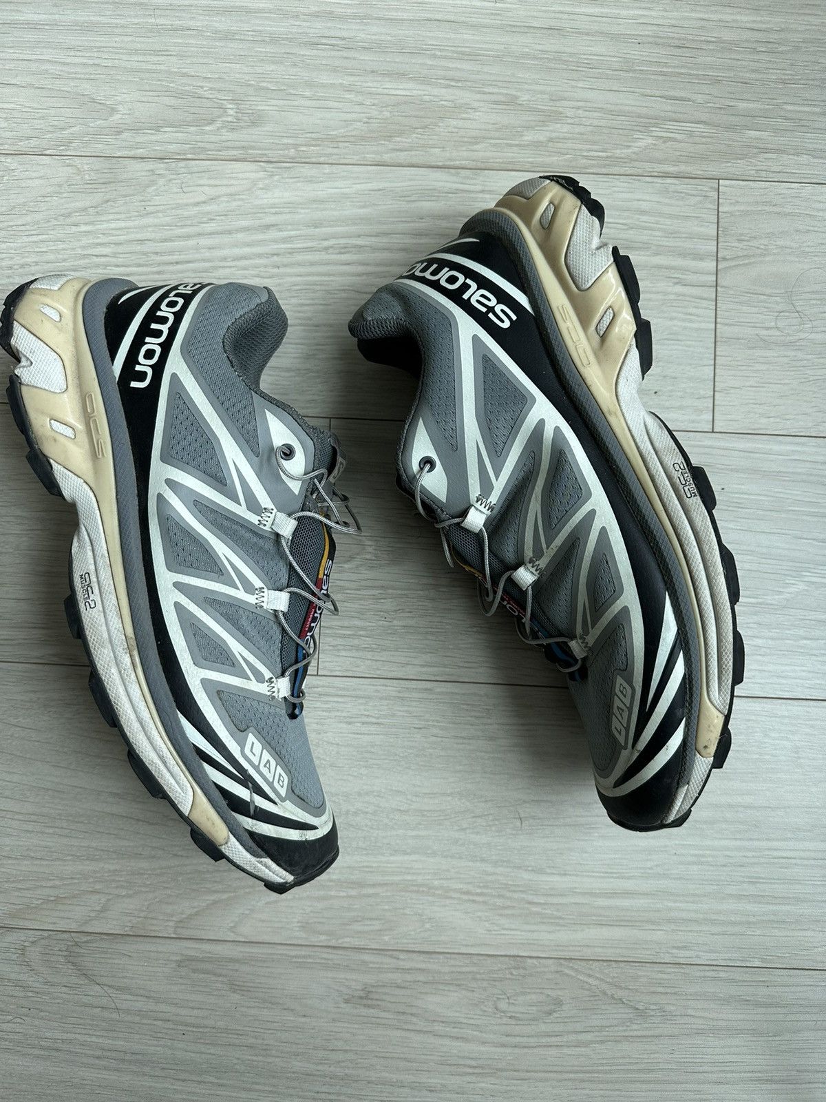 Salomon Salomon S/LAB XT-6 Lt ADV Monument Phantom Vanilla Grey Size US 9.5 / EU 42-43 - 1 Thumbnail