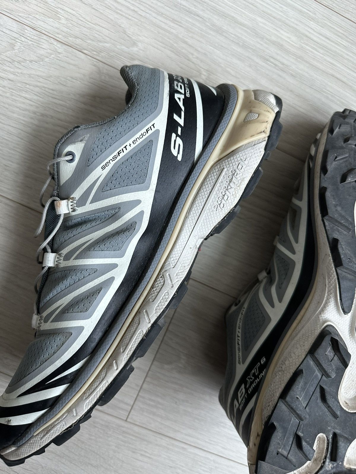 Salomon Salomon S/LAB XT-6 Lt ADV Monument Phantom Vanilla Grey Size US 9.5 / EU 42-43 - 5 Thumbnail