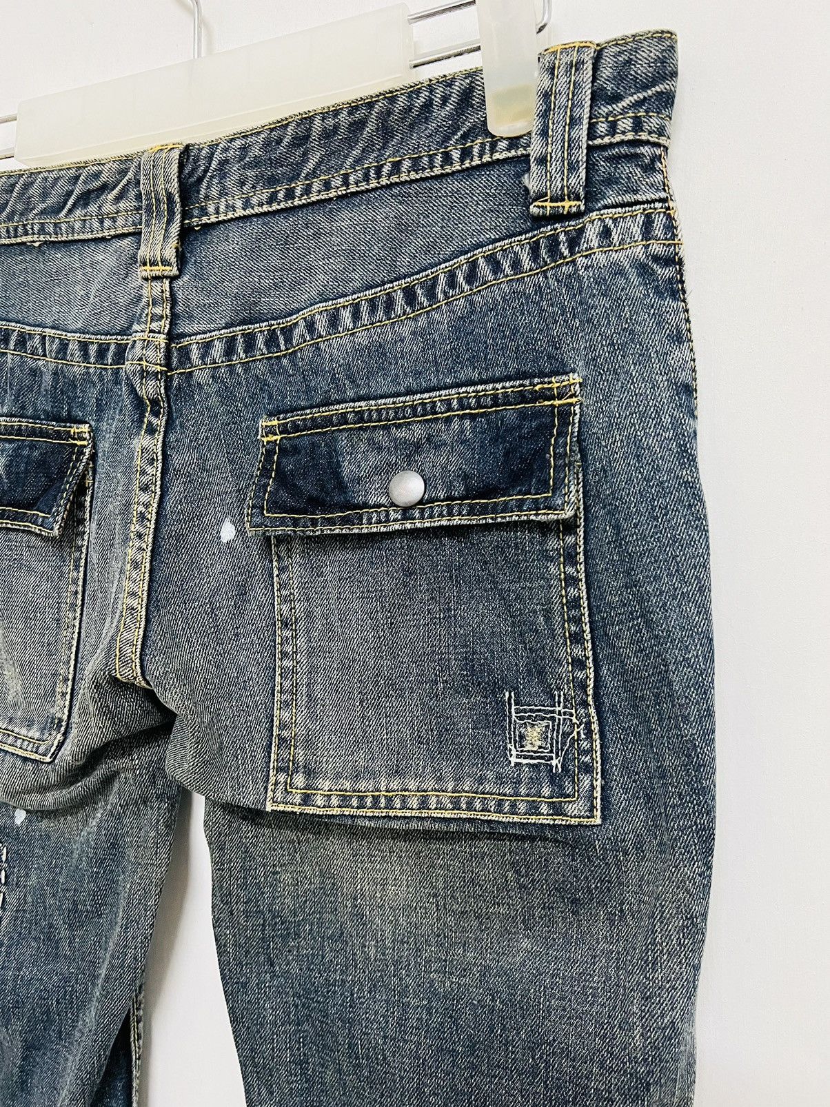 Hysteric Glamour Back Number Patchwork Hysteric Design Bootcut Jeans Size US 30 / EU 46 - 8 Thumbnail