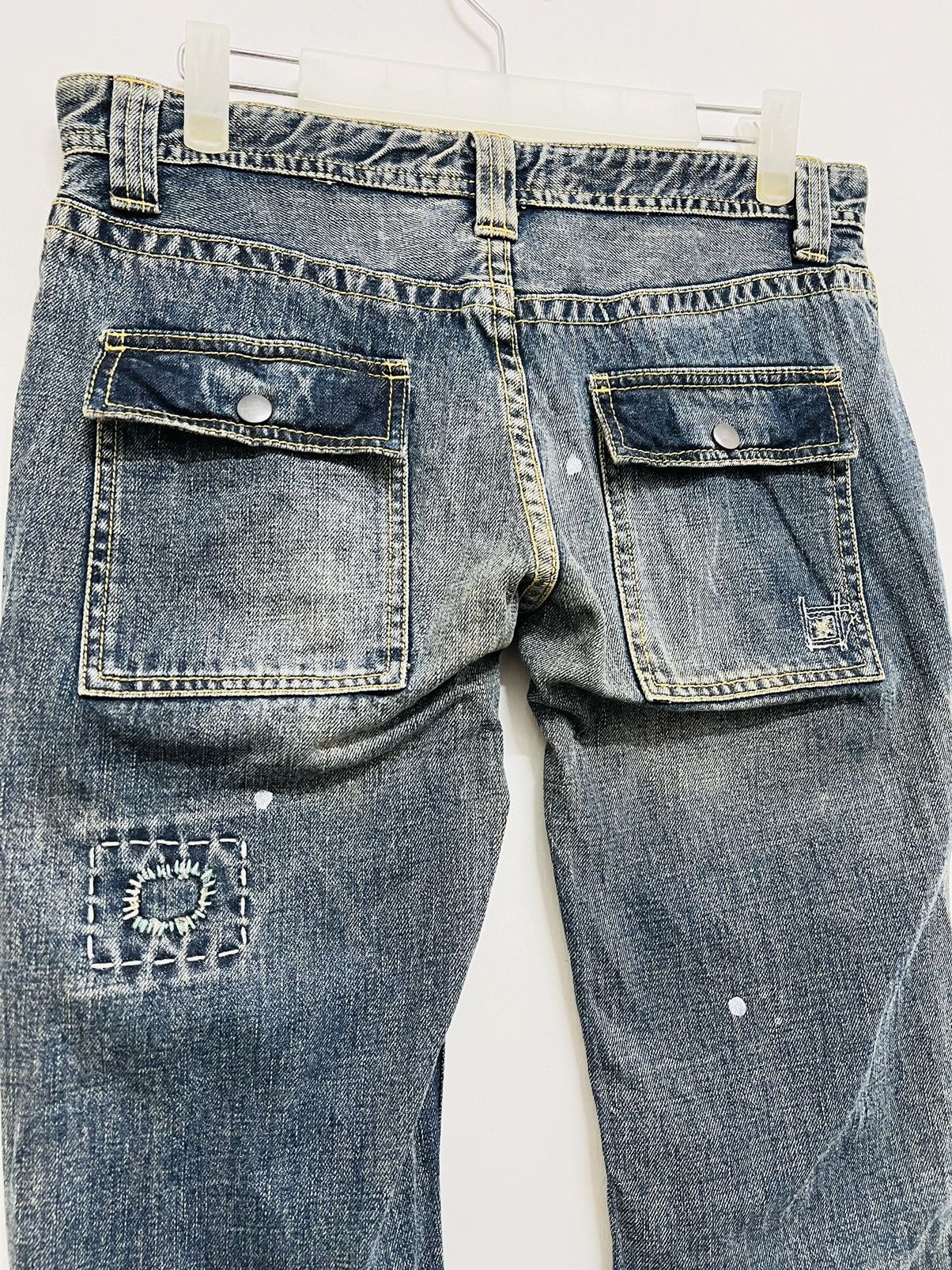 Hysteric Glamour Back Number Patchwork Hysteric Design Bootcut Jeans Size US 30 / EU 46 - 9 Thumbnail