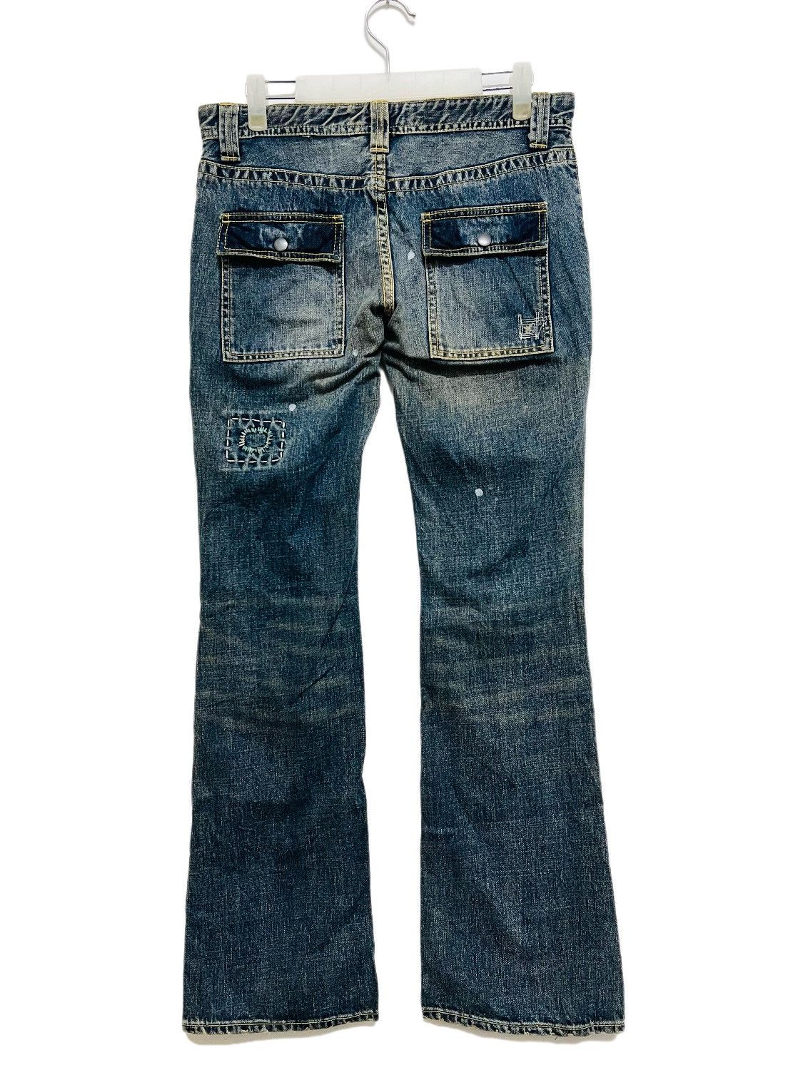 Hysteric Glamour Back Number Patchwork Hysteric Design Bootcut Jeans Size US 30 / EU 46 - 10 Thumbnail