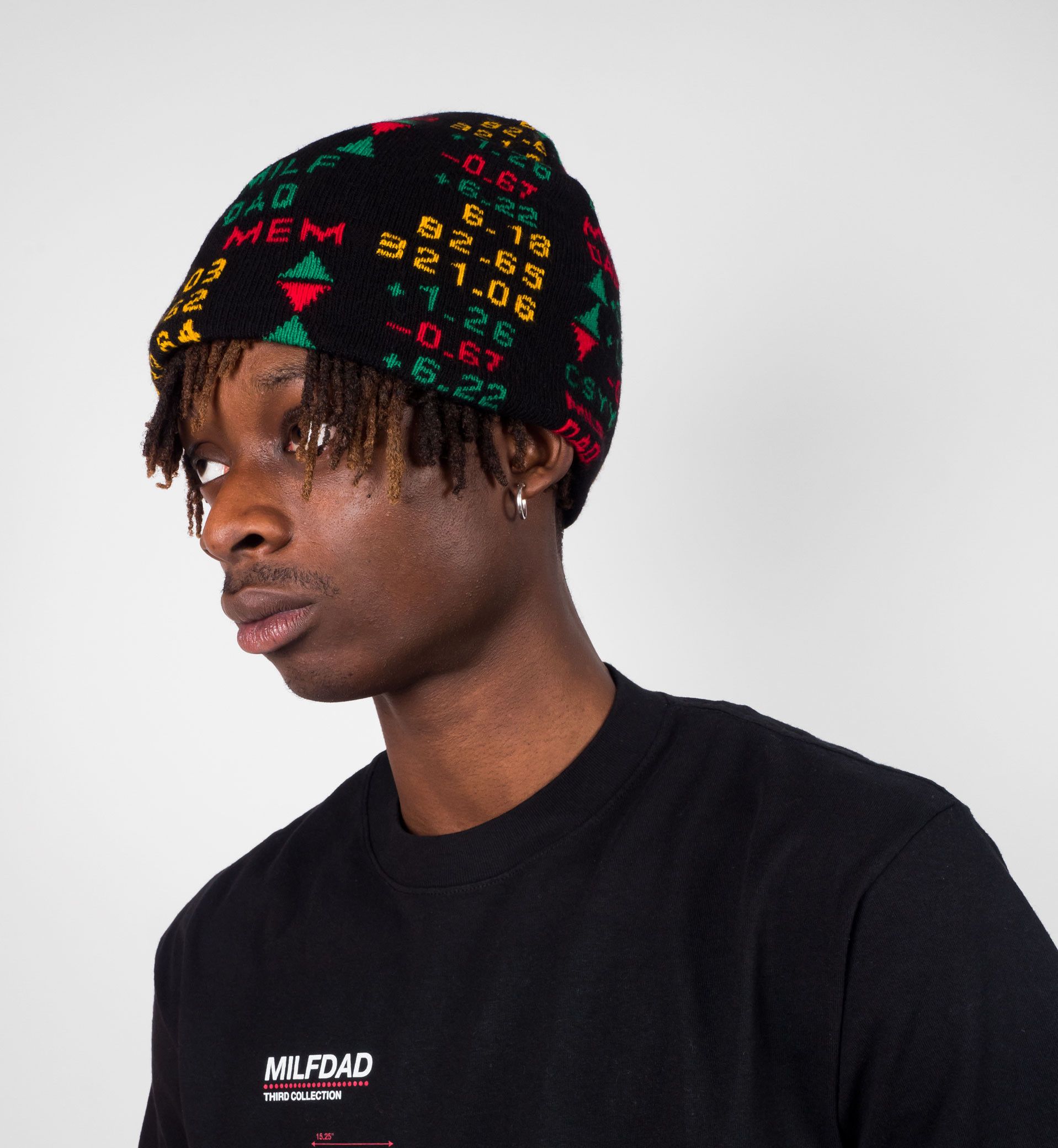 Milfdad Milfdad Stock Ticker Beanie OS Size ONE SIZE - 3 Thumbnail
