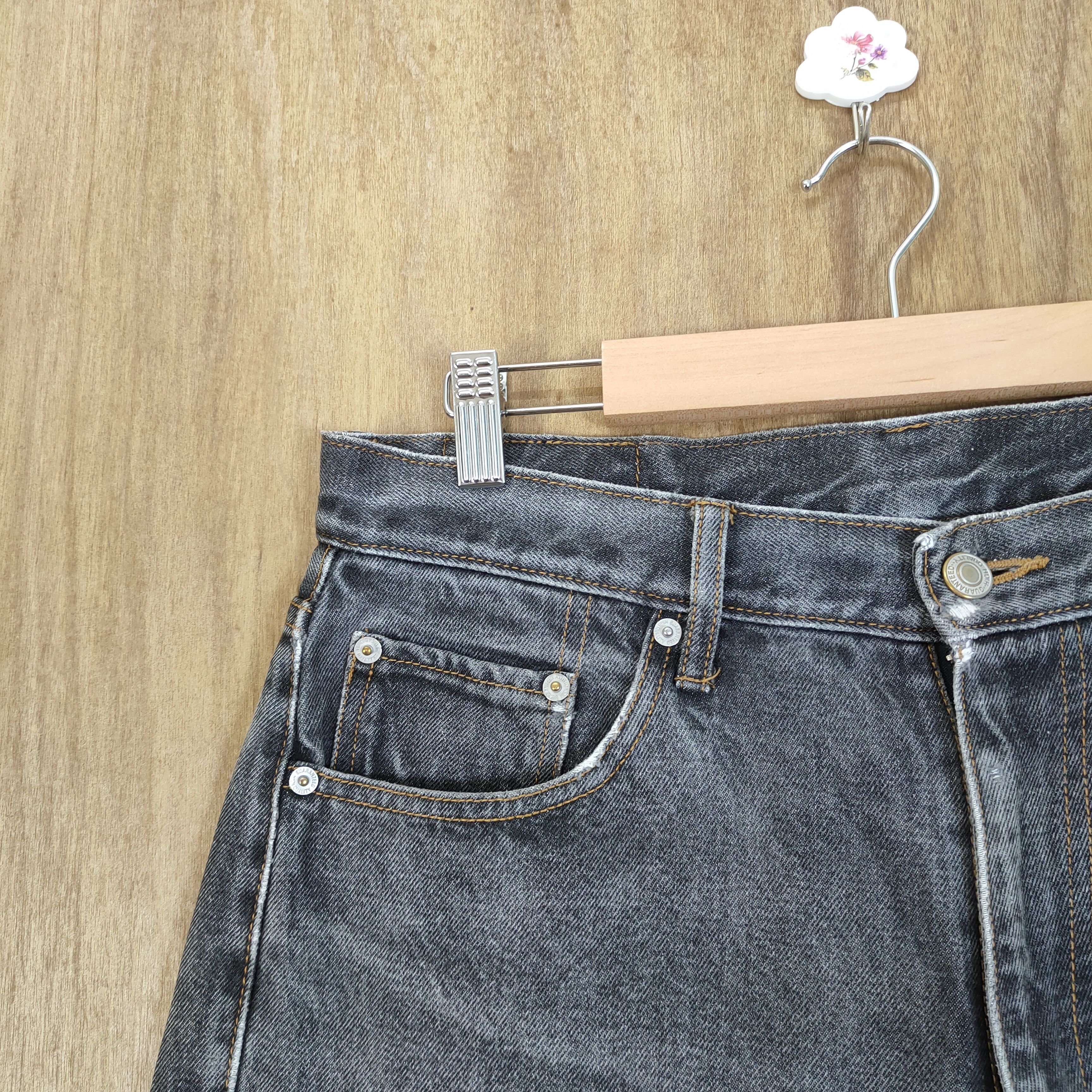 Japanese Brand × Vintage VINTAGE JAPANESE BRAND FADED BLACK JEANS PANTS Size US 32 / EU 48 - 4 Thumbnail