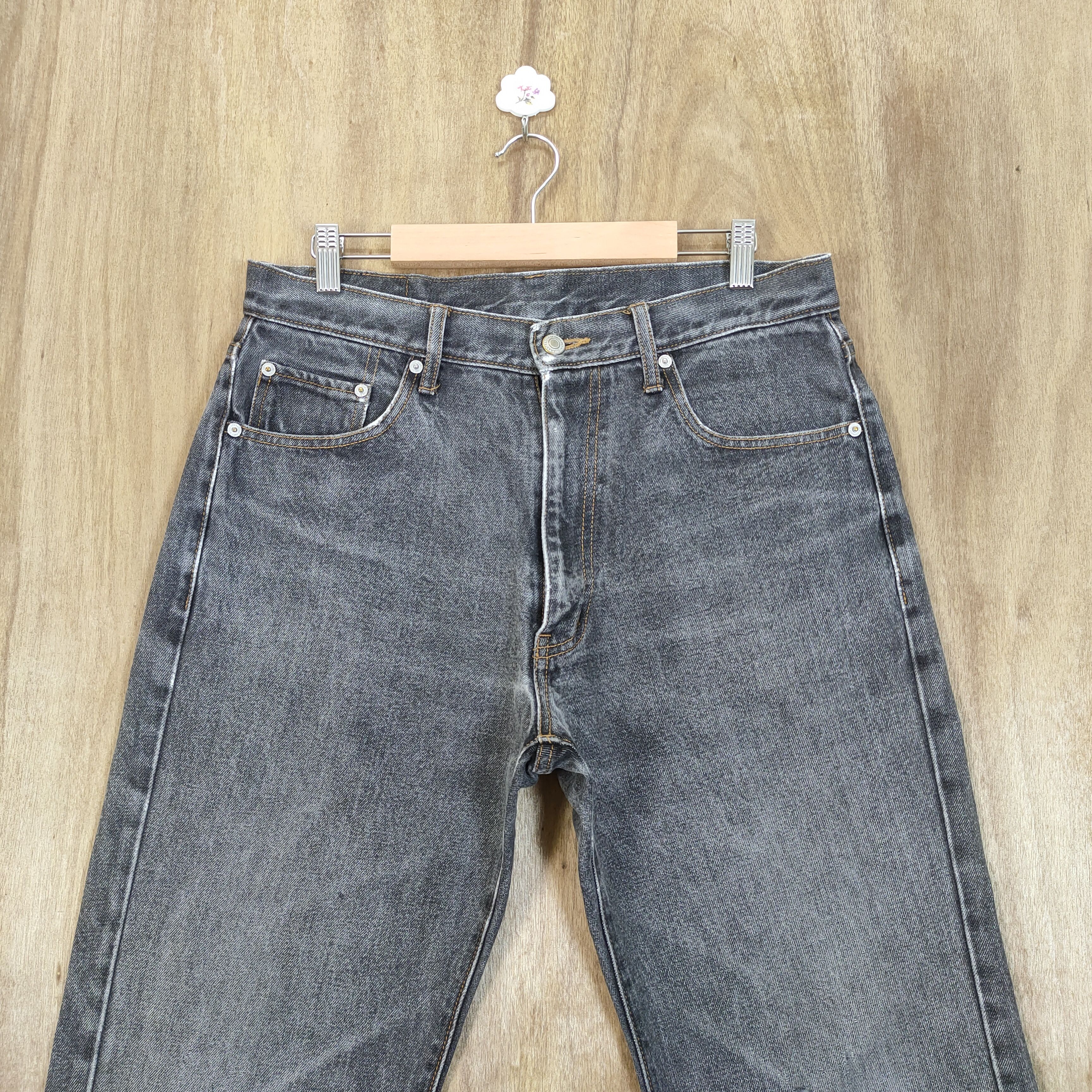 Japanese Brand × Vintage VINTAGE JAPANESE BRAND FADED BLACK JEANS PANTS Size US 32 / EU 48 - 2 Thumbnail