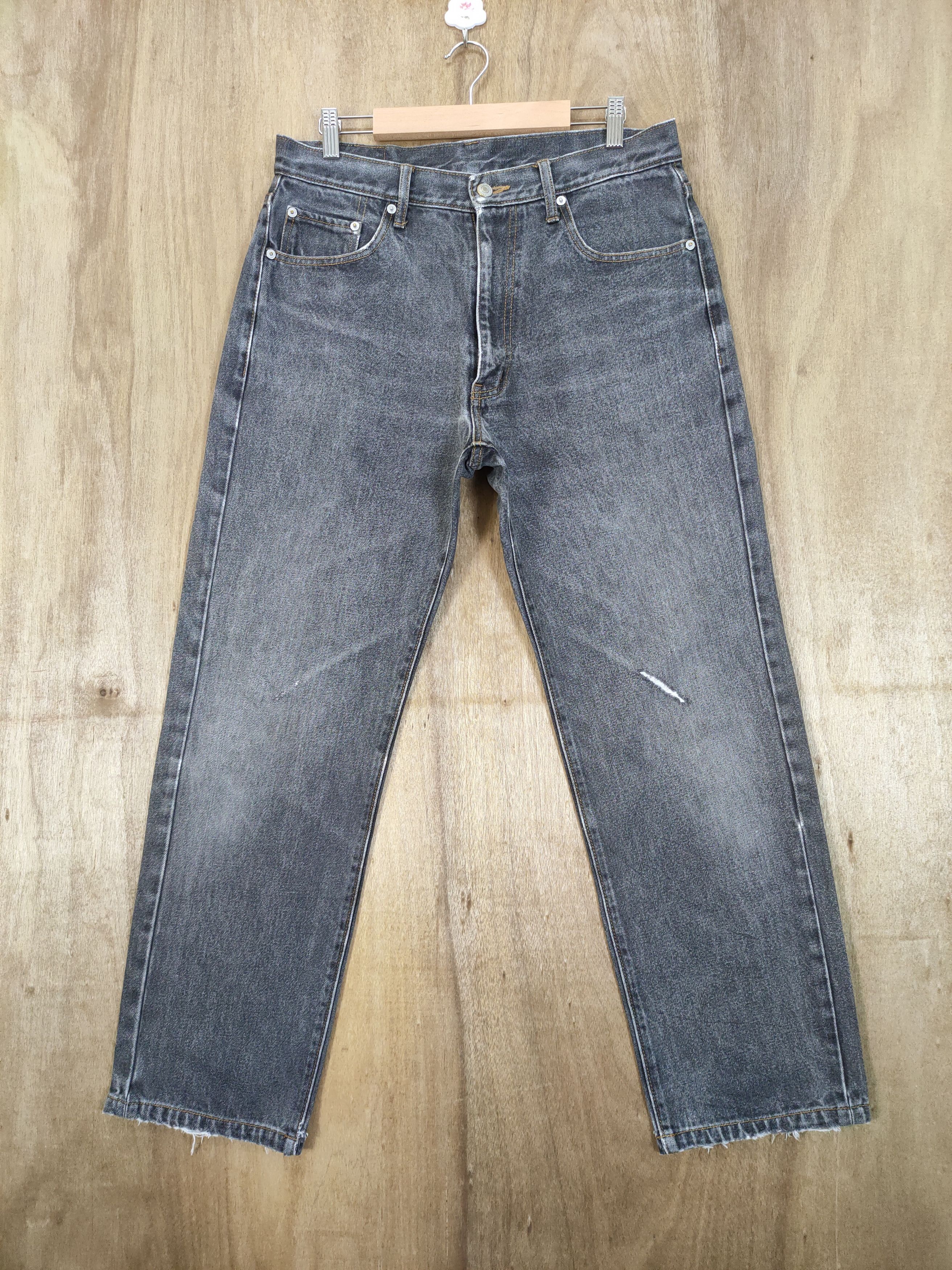 Japanese Brand × Vintage VINTAGE JAPANESE BRAND FADED BLACK JEANS PANTS Size US 32 / EU 48 - 1 Thumbnail