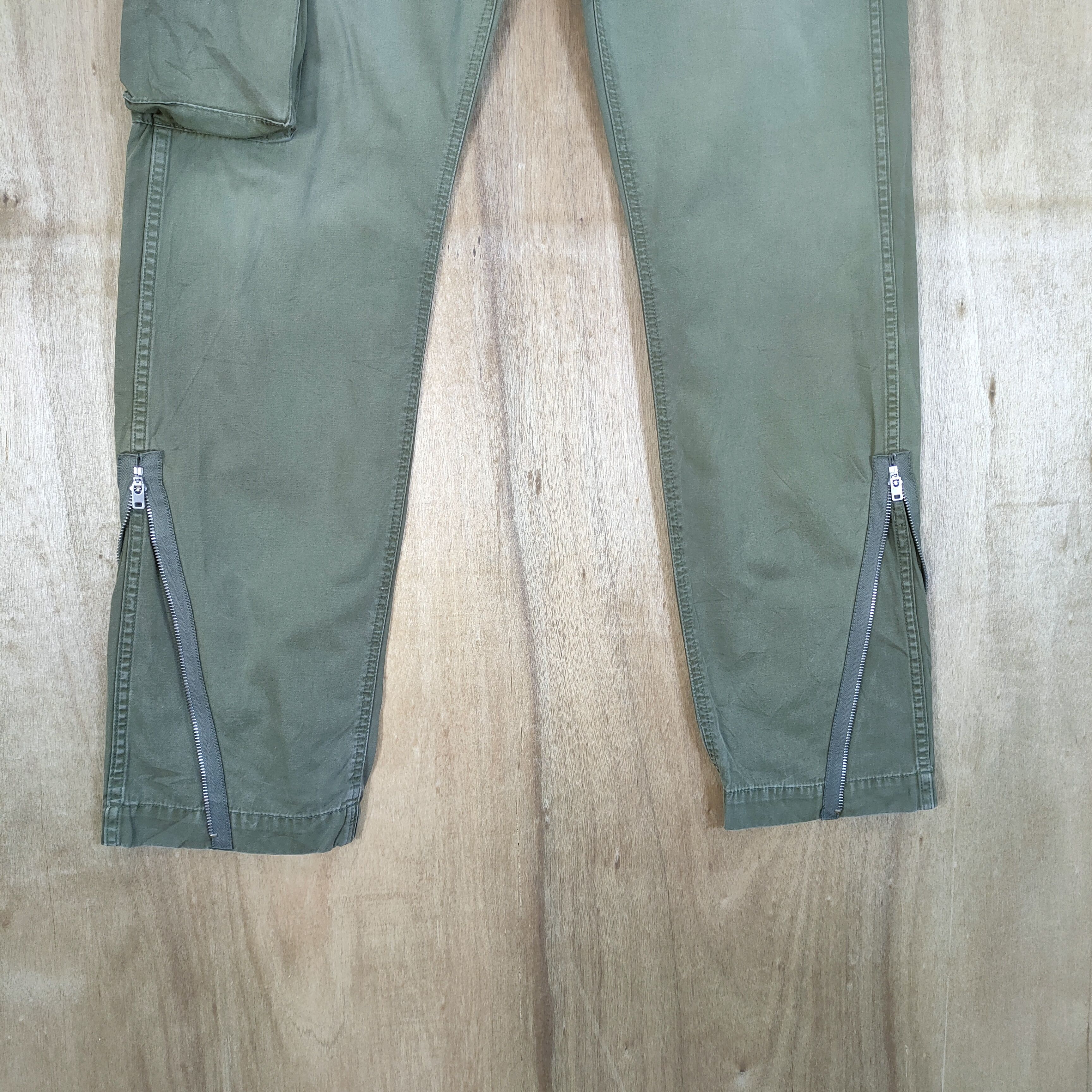 Japanese Brand VINTAGE CARGO PANTS ZIPPER LEG OPENING Size US 32 / EU 48 - 3 Thumbnail