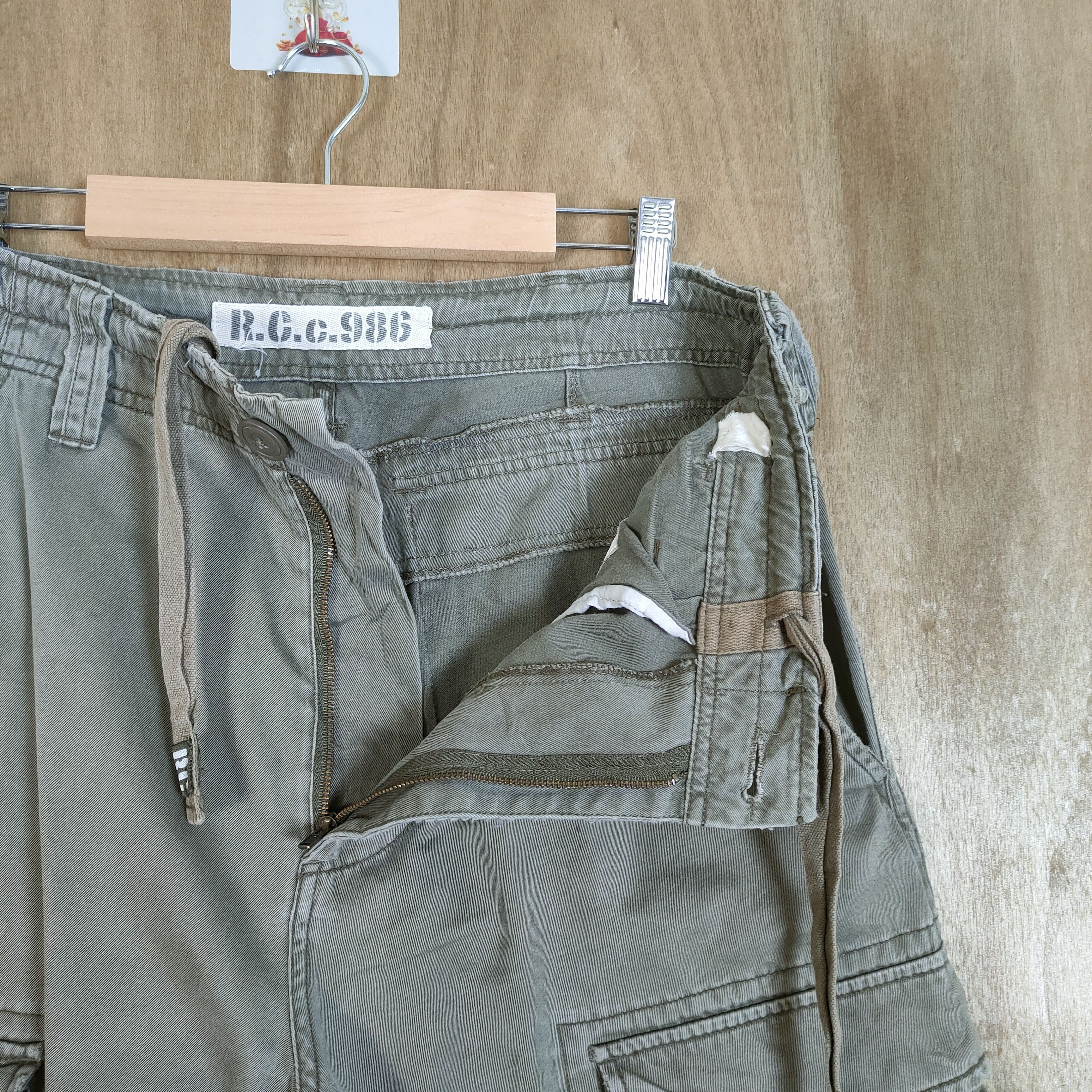 Japanese Brand × Vintage VINTAGE RCC 986 FADED BAGGY CARGO PANTS Size US 32 / EU 48 - 6 Thumbnail