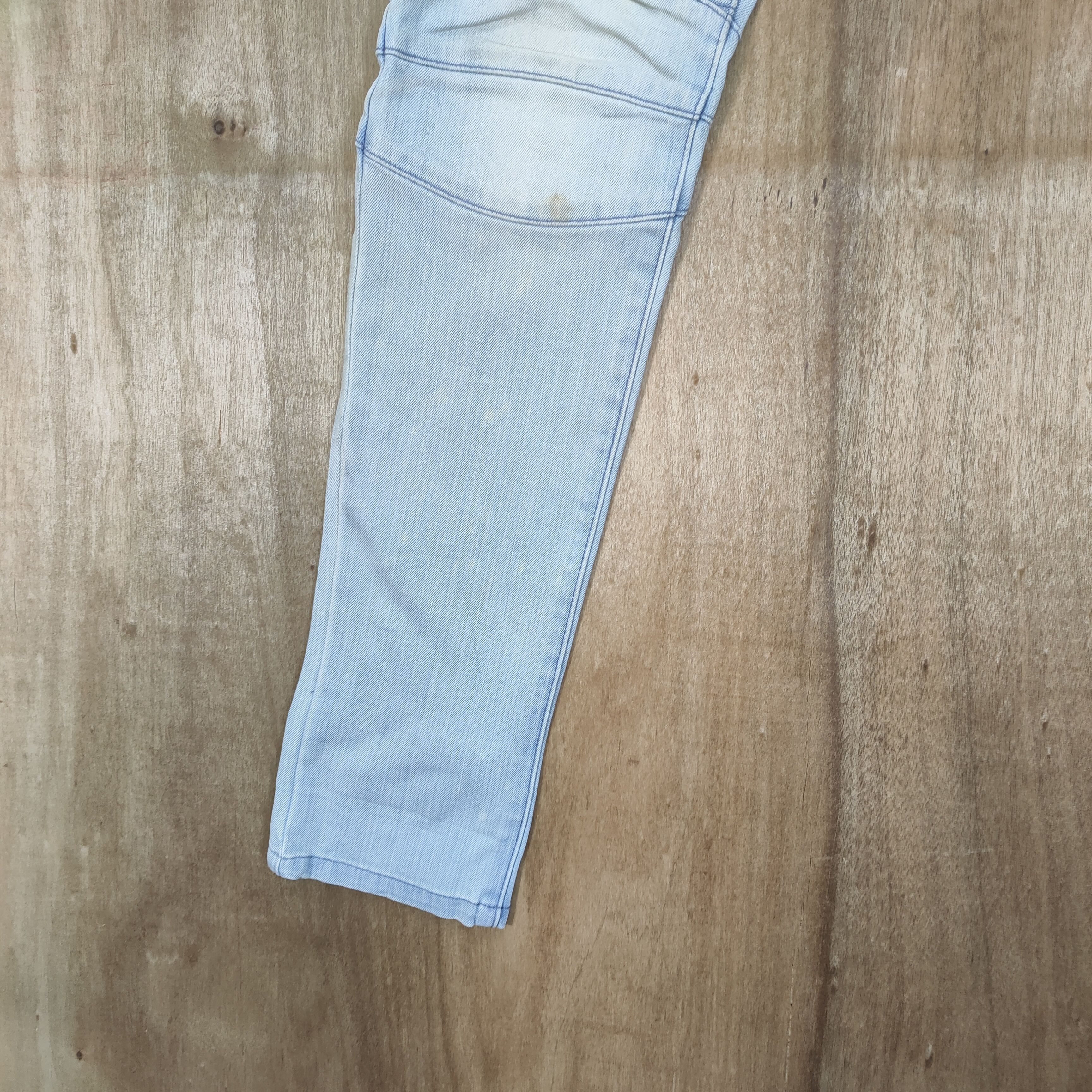 Japanese Brand × Vintage CUSTOM CULTURE BIKER DOUBLE KNEE BLUE JEANS PANTS Size US 32 / EU 48 - 7 Thumbnail