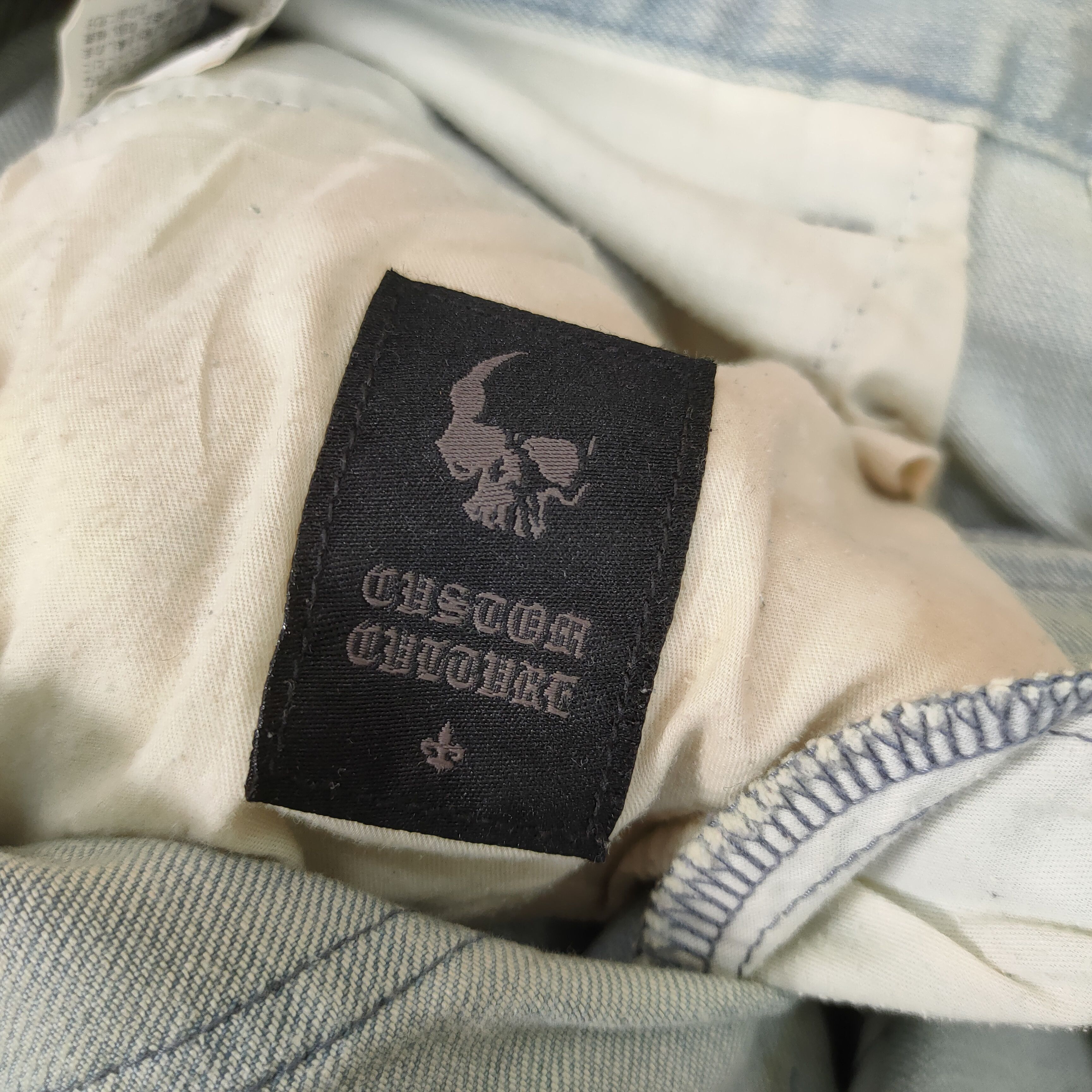 Japanese Brand × Vintage CUSTOM CULTURE BIKER DOUBLE KNEE BLUE JEANS PANTS Size US 32 / EU 48 - 13 Thumbnail