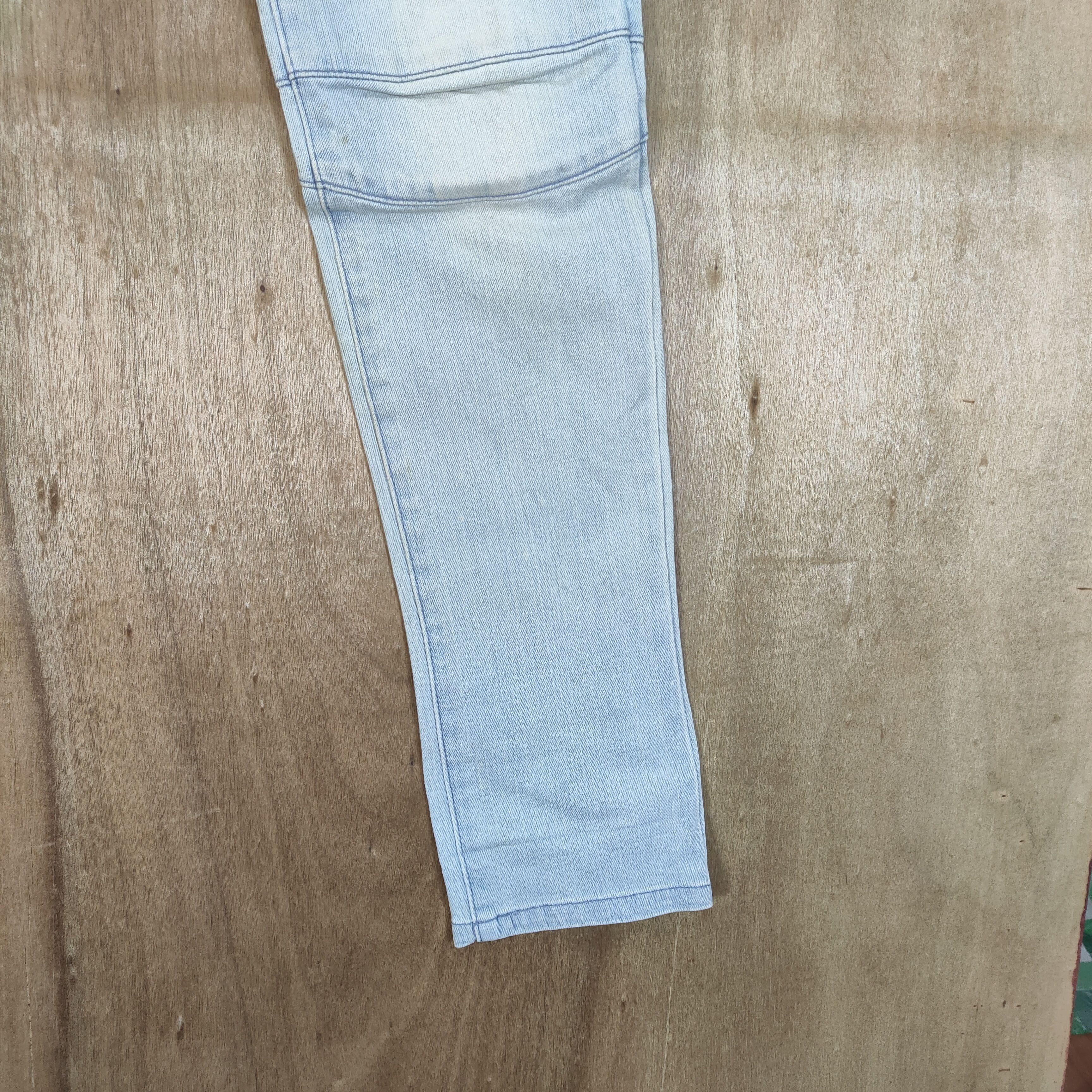 Japanese Brand × Vintage CUSTOM CULTURE BIKER DOUBLE KNEE BLUE JEANS PANTS Size US 32 / EU 48 - 6 Thumbnail