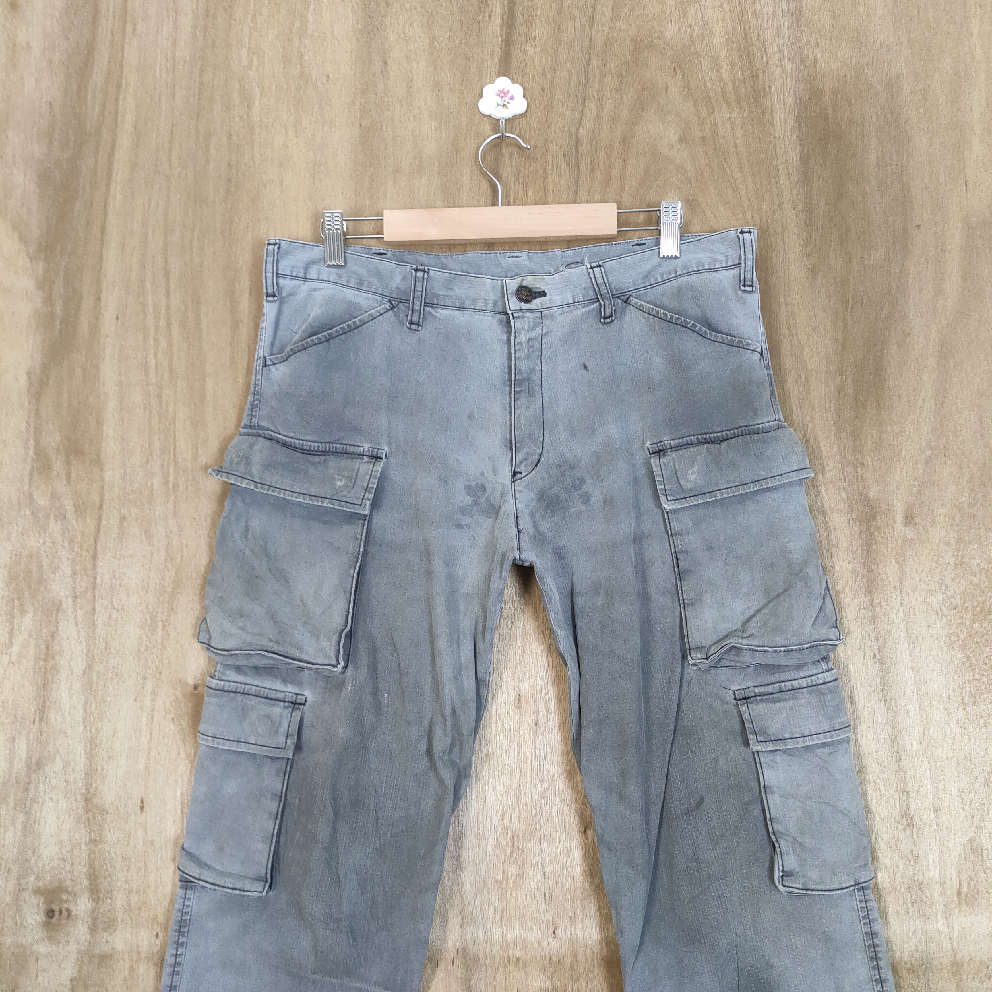 Japanese Brand RUSTY 💥 VINTAGE TAKEO KIKUCHI CARGO PANTS Size US 32 / EU 48 - 3 Thumbnail