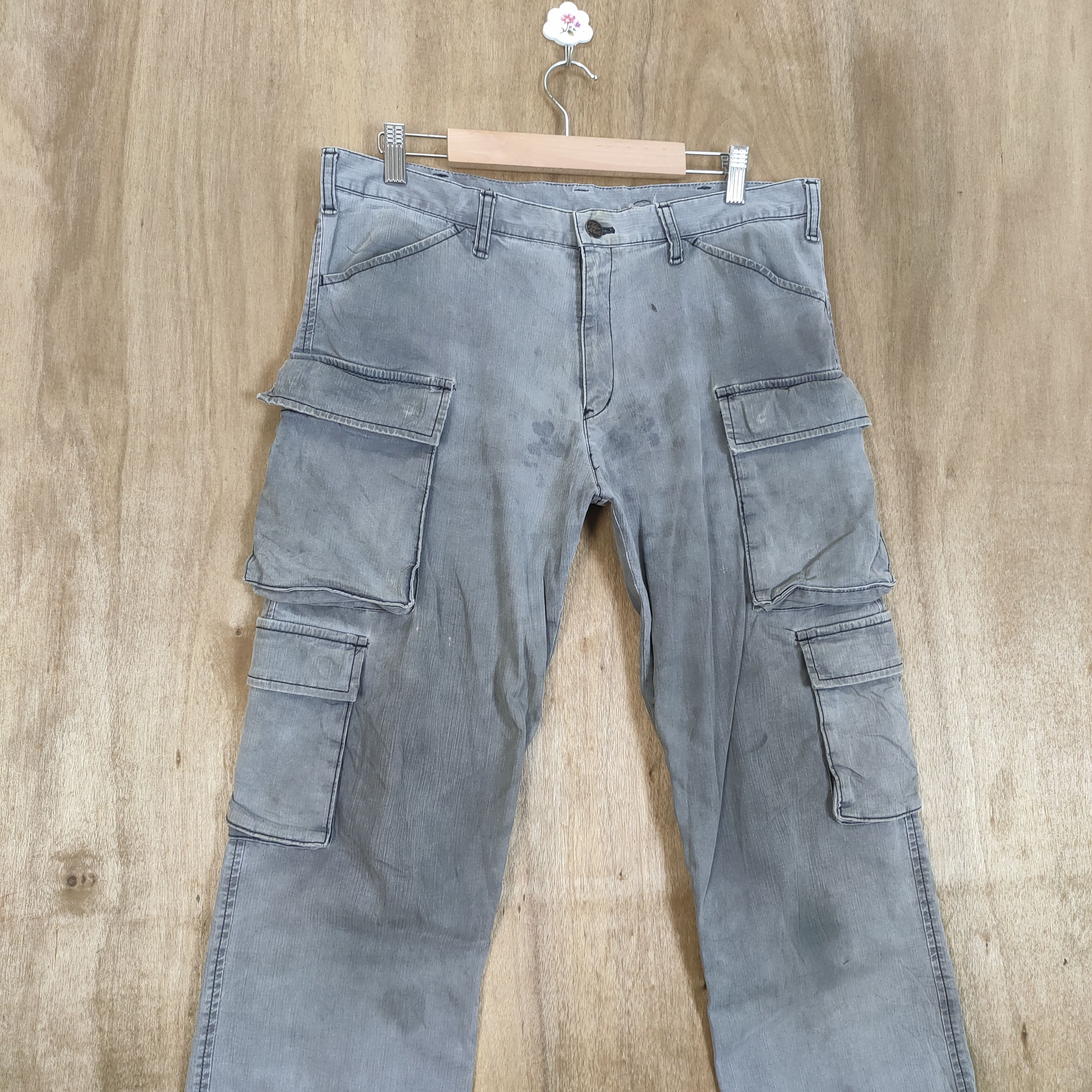 Japanese Brand RUSTY 💥 VINTAGE TAKEO KIKUCHI CARGO PANTS Size US 32 / EU 48 - 5 Thumbnail