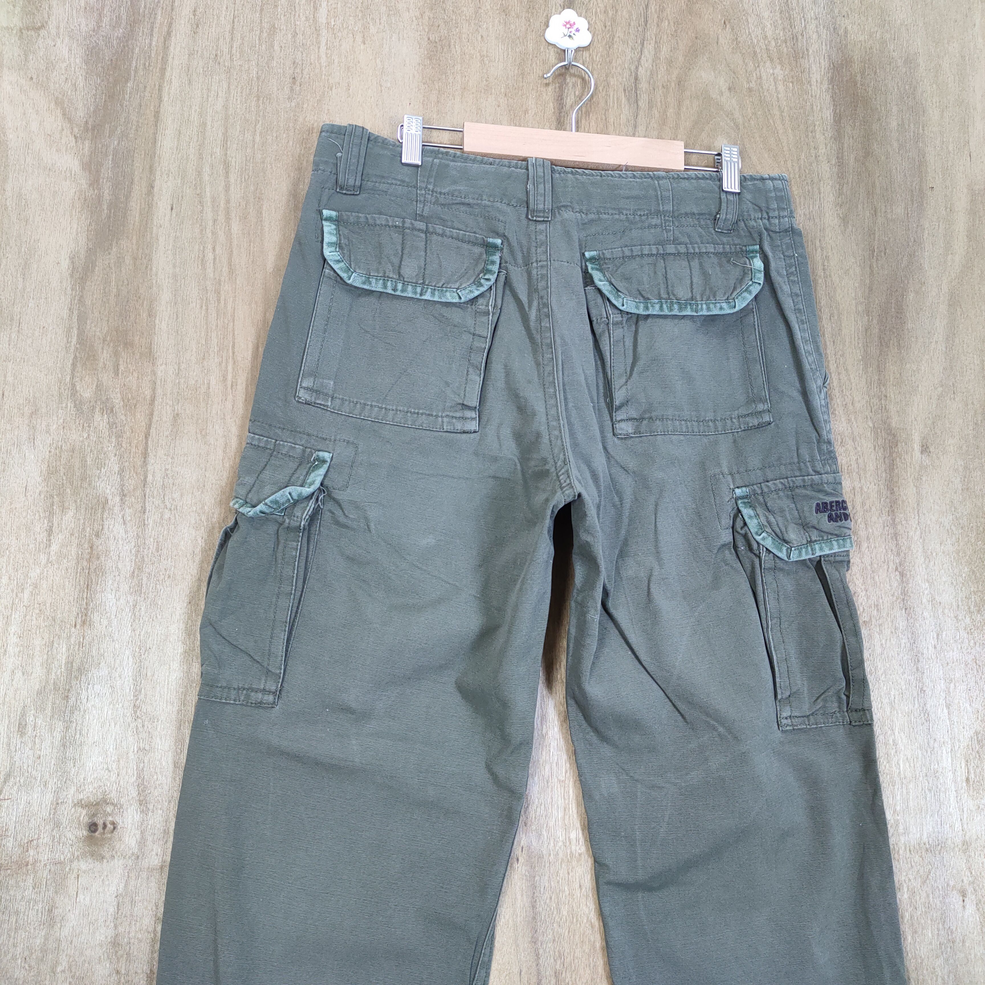 Abercrombie & Fitch VINTAGE ABERCROMBIE FITCH CARGO PANTS ZIPPER LEG Size US 32 / EU 48 - 10 Thumbnail