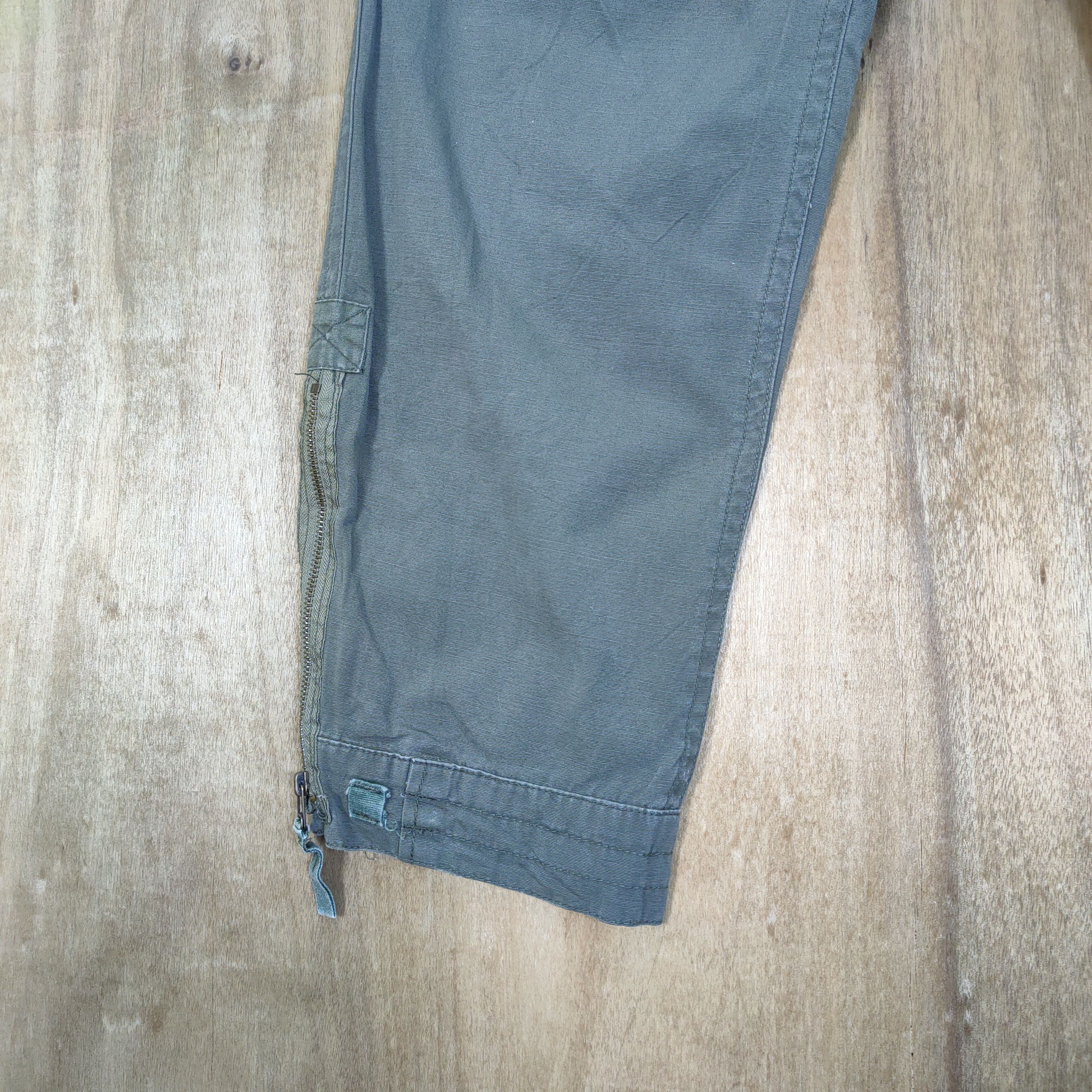 Abercrombie & Fitch VINTAGE ABERCROMBIE FITCH CARGO PANTS ZIPPER LEG Size US 32 / EU 48 - 6 Thumbnail