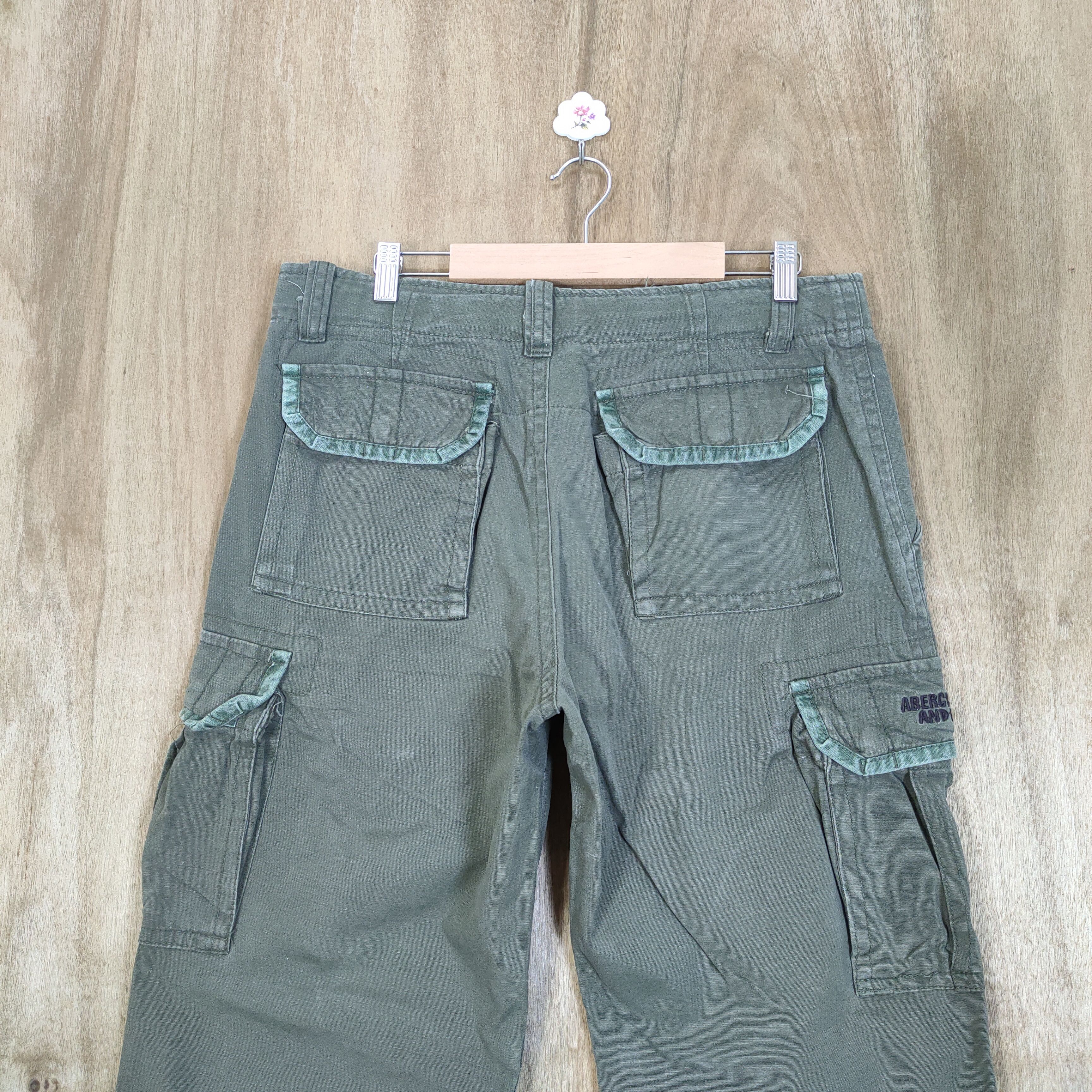 Abercrombie & Fitch VINTAGE ABERCROMBIE FITCH CARGO PANTS ZIPPER LEG Size US 32 / EU 48 - 8 Thumbnail