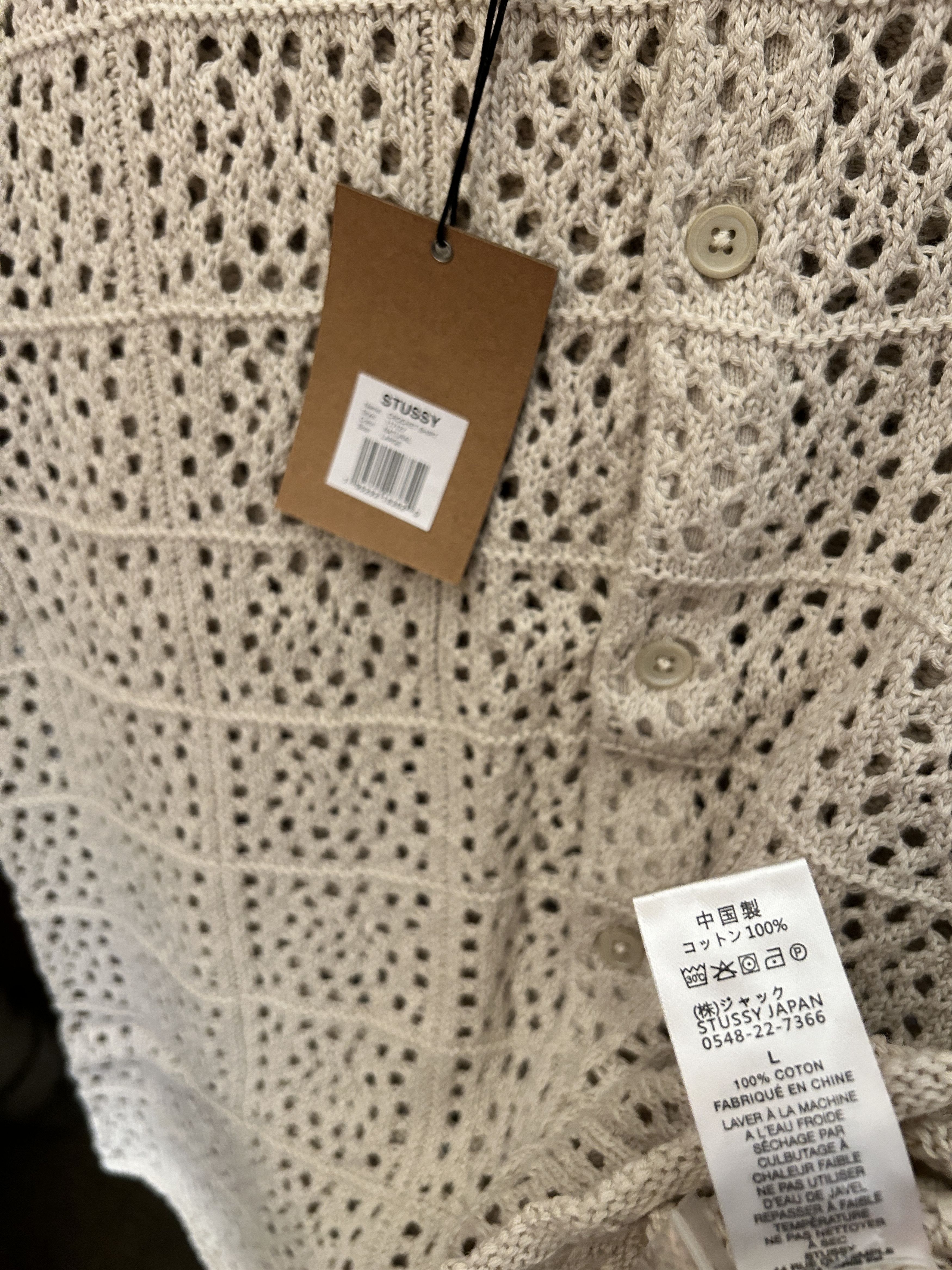 Stussy Stussy CROCHET SHIRT knit Size US L / EU 52-54 / 3 - 5 Thumbnail
