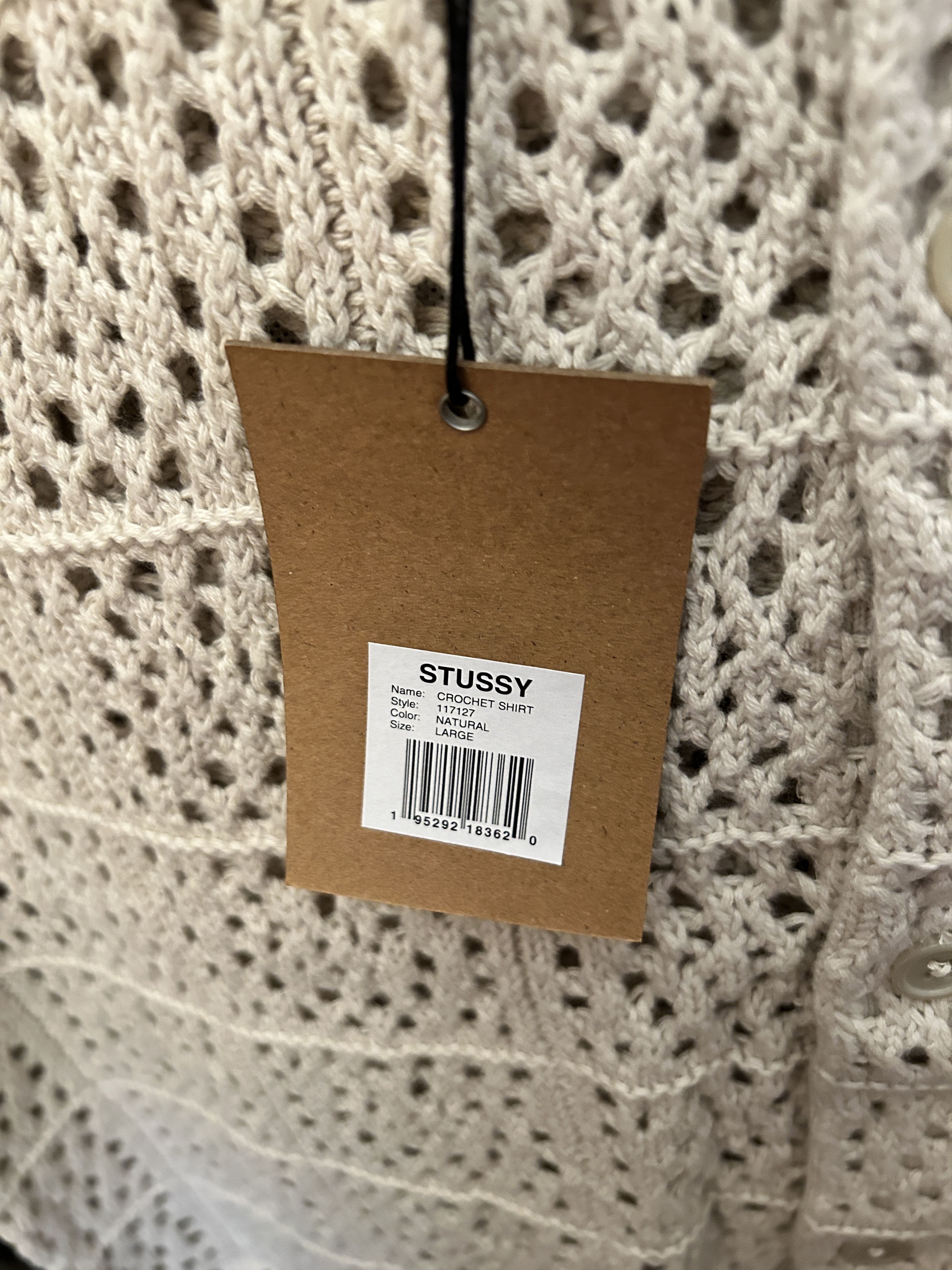 Stussy CROCHET SHIRT knit