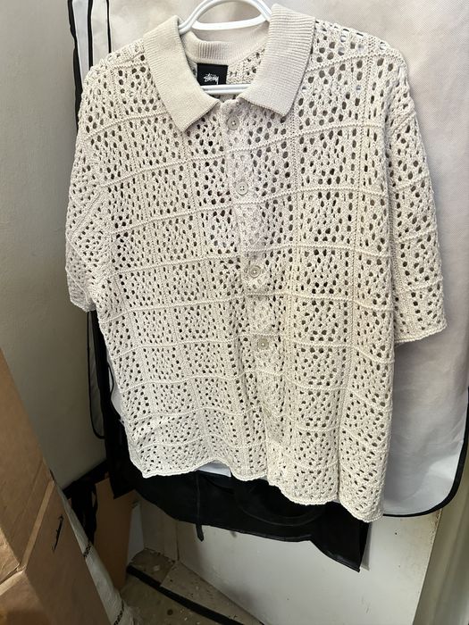 Stussy Stussy CROCHET SHIRT knit | Grailed