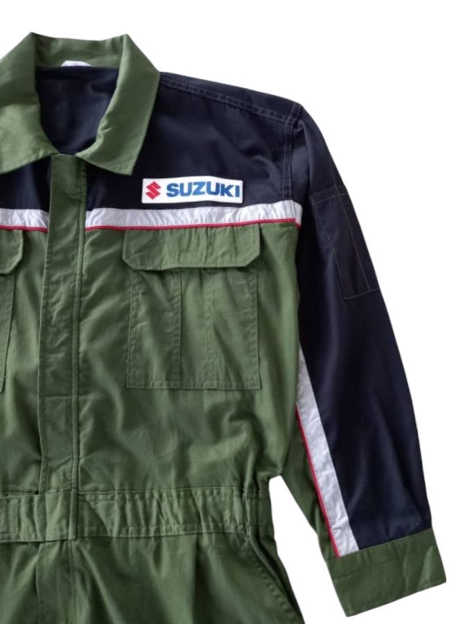 Japanese Brand × Sports Specialties 🇯🇵Rare🔥Suzuki Racing Coverall Workwear Size US 36 / EU 52 - 8 Thumbnail
