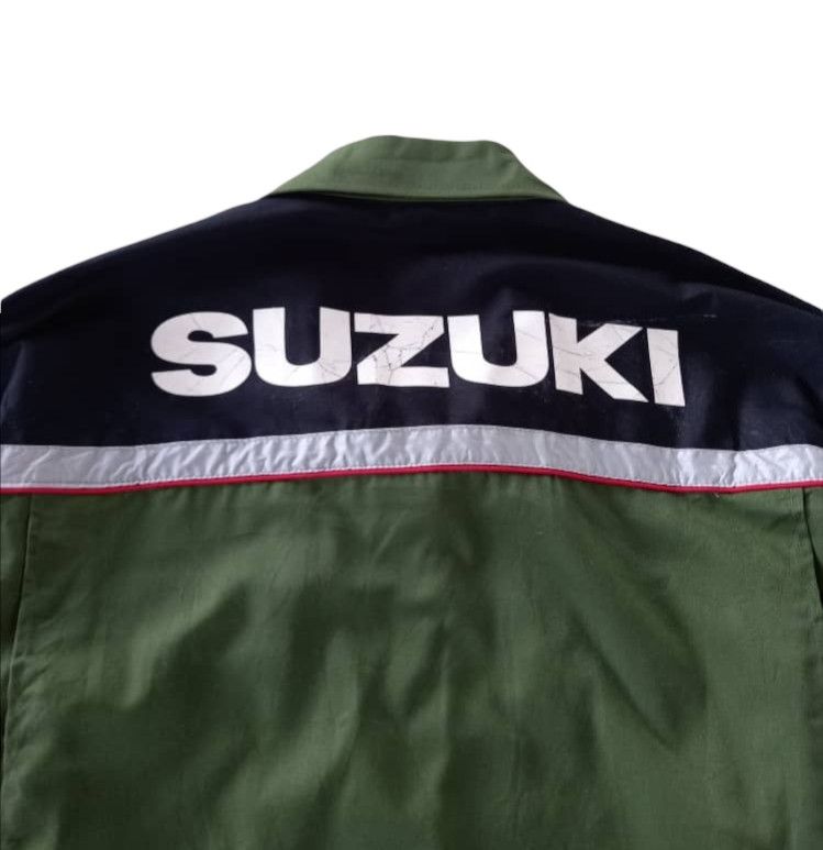 Japanese Brand × Sports Specialties 🇯🇵Rare🔥Suzuki Racing Coverall Workwear Size US 36 / EU 52 - 9 Thumbnail