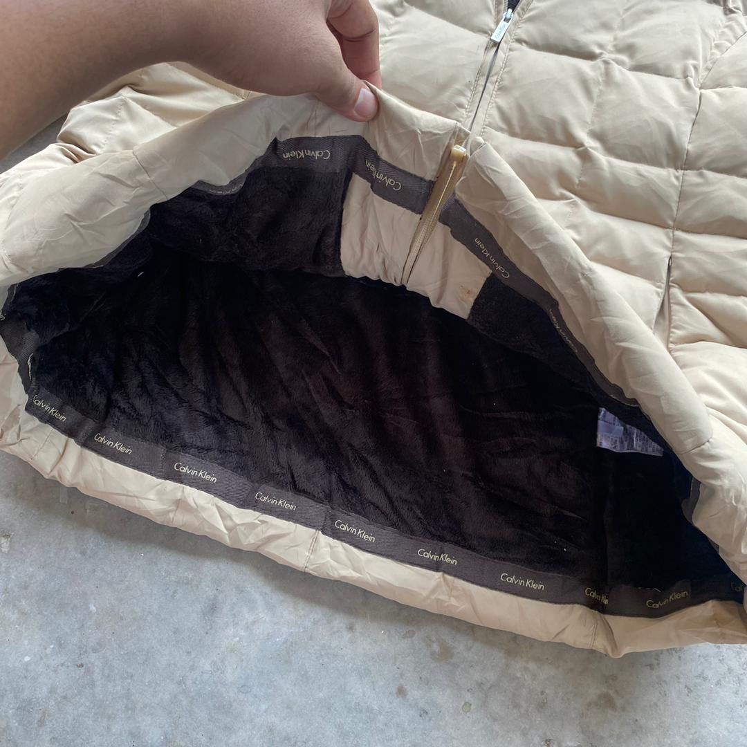 Calvin Klein × Designer Calvin Klein Puffer Down Jacket Beige Size XL / US 12-14 / IT 48-50 - 10 Thumbnail
