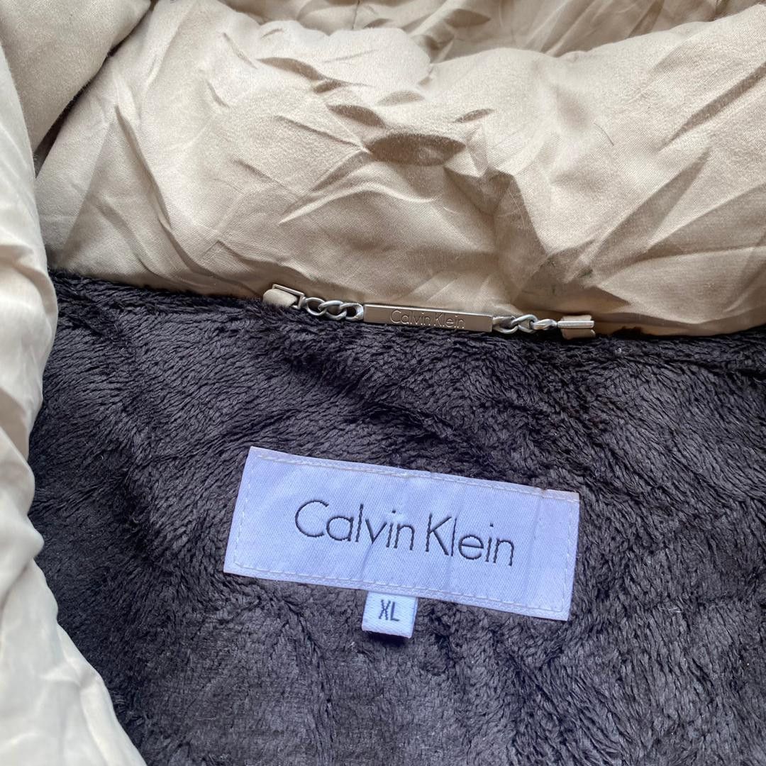 Calvin Klein × Designer Calvin Klein Puffer Down Jacket Beige Size XL / US 12-14 / IT 48-50 - 5 Thumbnail