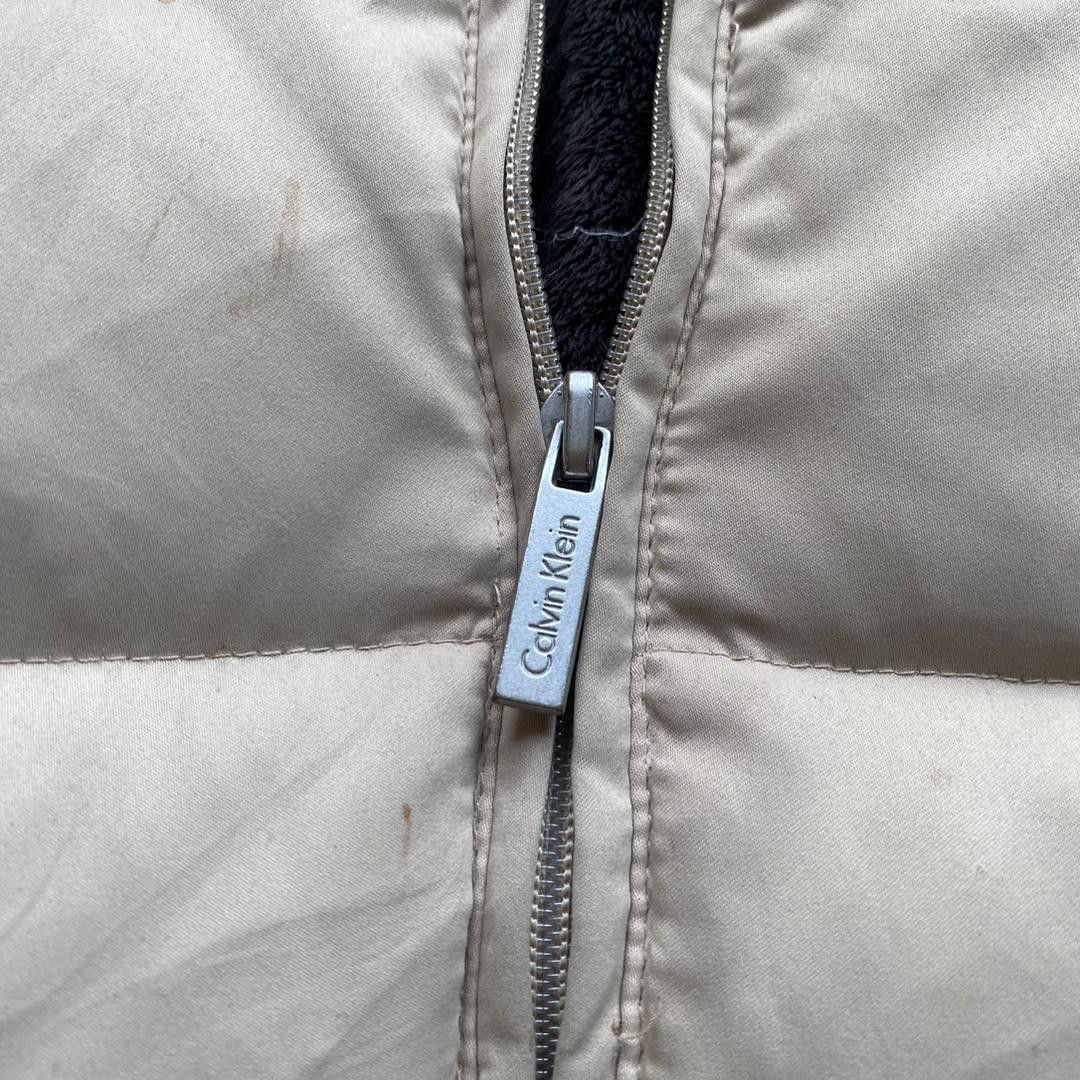 Calvin Klein × Designer Calvin Klein Puffer Down Jacket Beige Size XL / US 12-14 / IT 48-50 - 6 Thumbnail