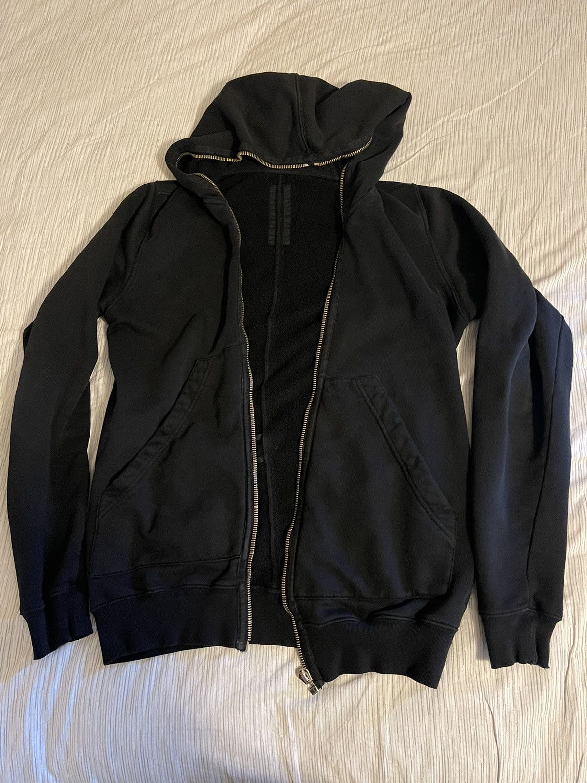 RICK OWENS DRKSHDW ギンプストラップフーディ Rick Owens DRKSHDW Gimp Mediumweight Hoodie Black | END. (US)
