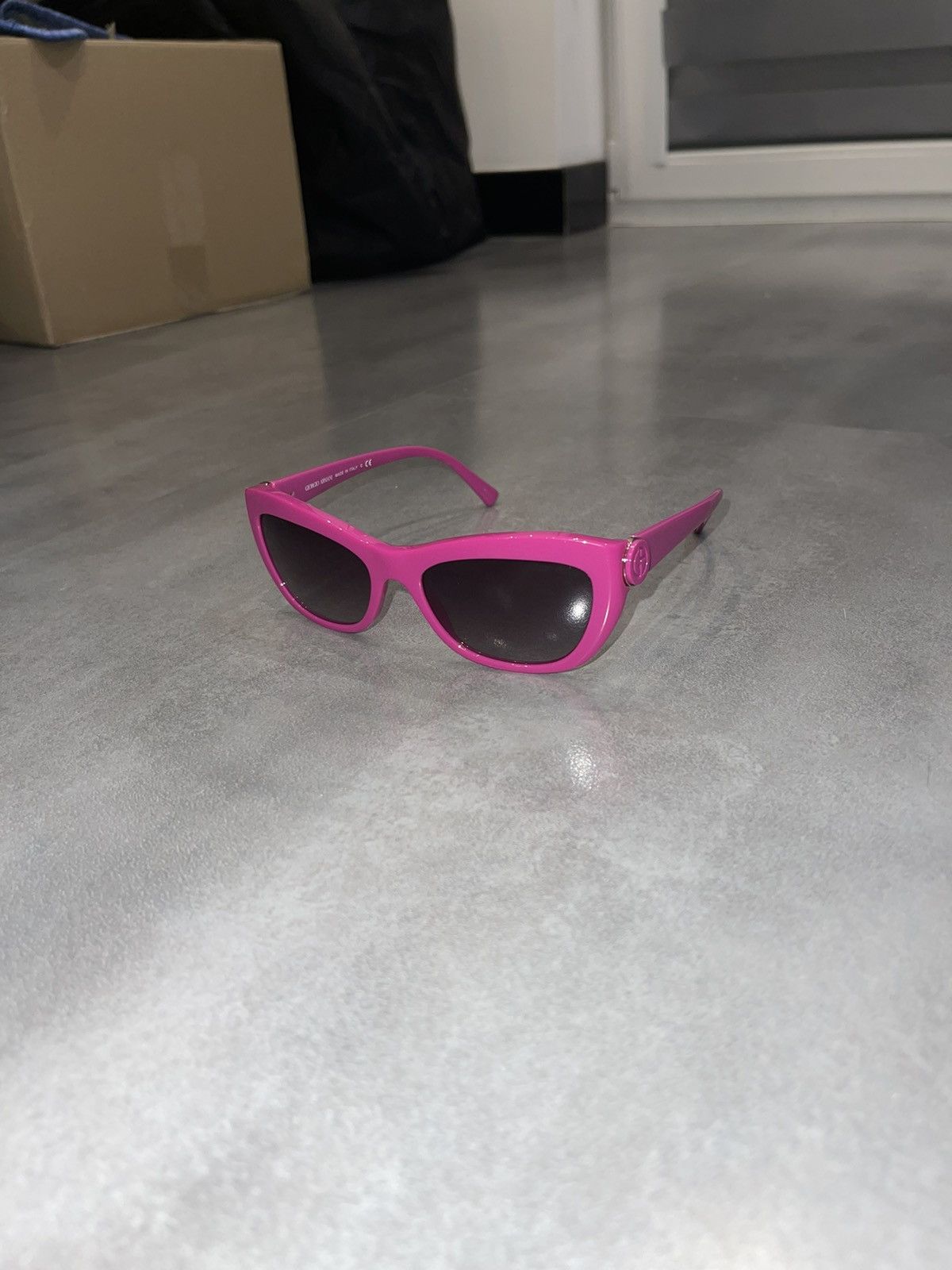 Armani × Emporio Armani × Giorgio Armani Giorgio Armani AR8029 5190/4Q Pink Cat Eyes Sunglasses Size ONE SIZE - 1 Thumbnail
