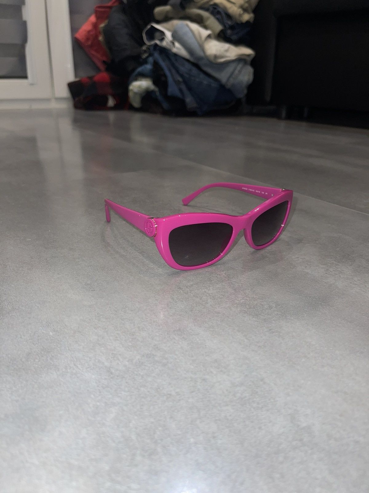 Armani × Emporio Armani × Giorgio Armani Giorgio Armani AR8029 5190/4Q Pink Cat Eyes Sunglasses Size ONE SIZE - 3 Thumbnail