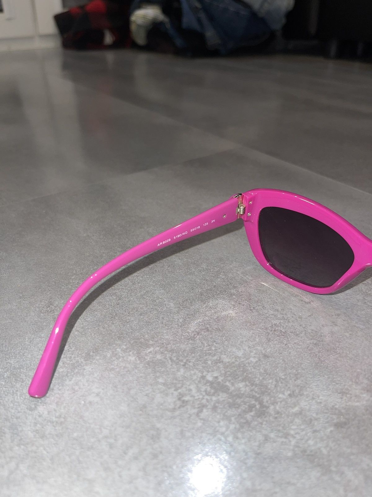 Armani × Emporio Armani × Giorgio Armani Giorgio Armani AR8029 5190/4Q Pink Cat Eyes Sunglasses Size ONE SIZE - 12 Thumbnail