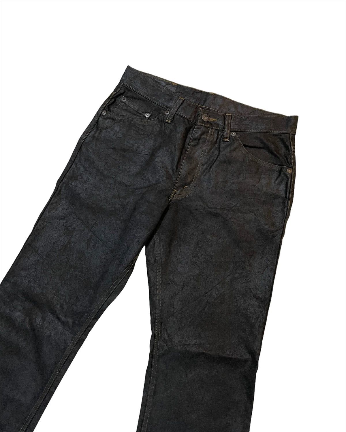 Levi's × Levi's Made & Crafted Levi’s 517 Flare Waxed Dark Brown Denim Size US 30 / EU 46 - 5 Thumbnail