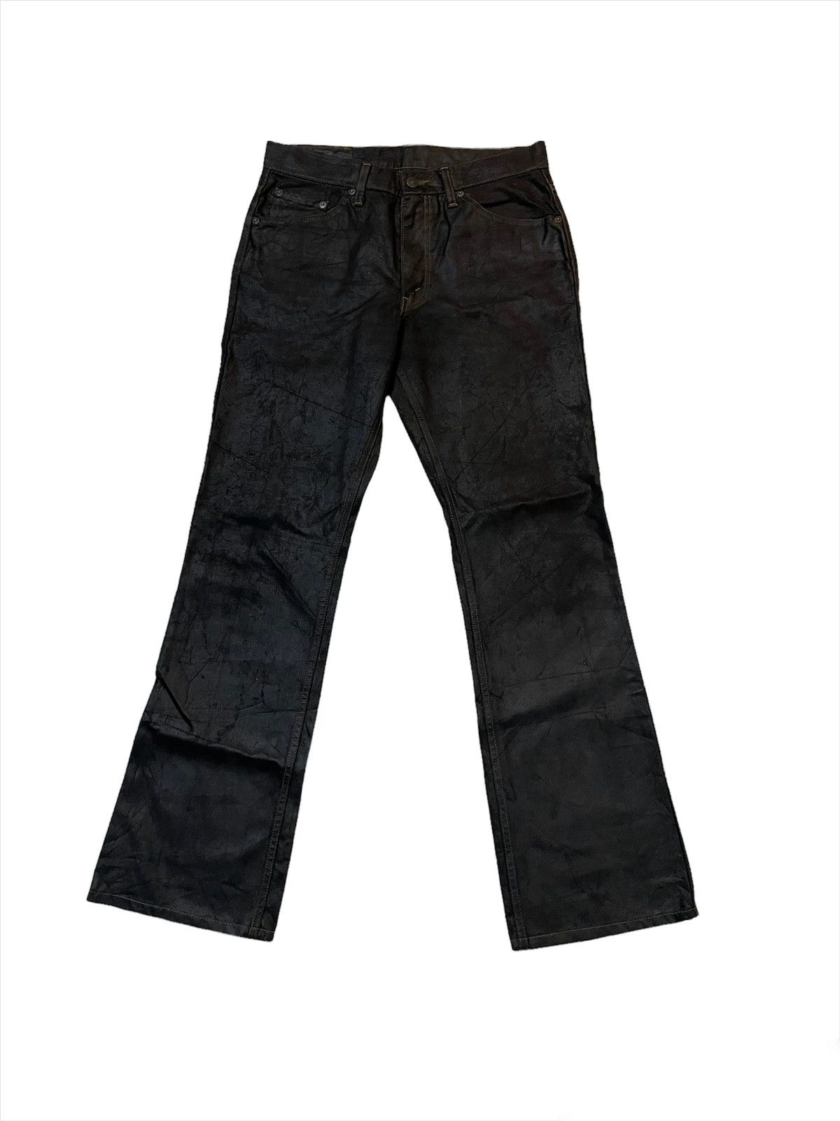 Levi's × Levi's Made & Crafted Levi’s 517 Flare Waxed Dark Brown Denim Size US 30 / EU 46 - 4 Thumbnail