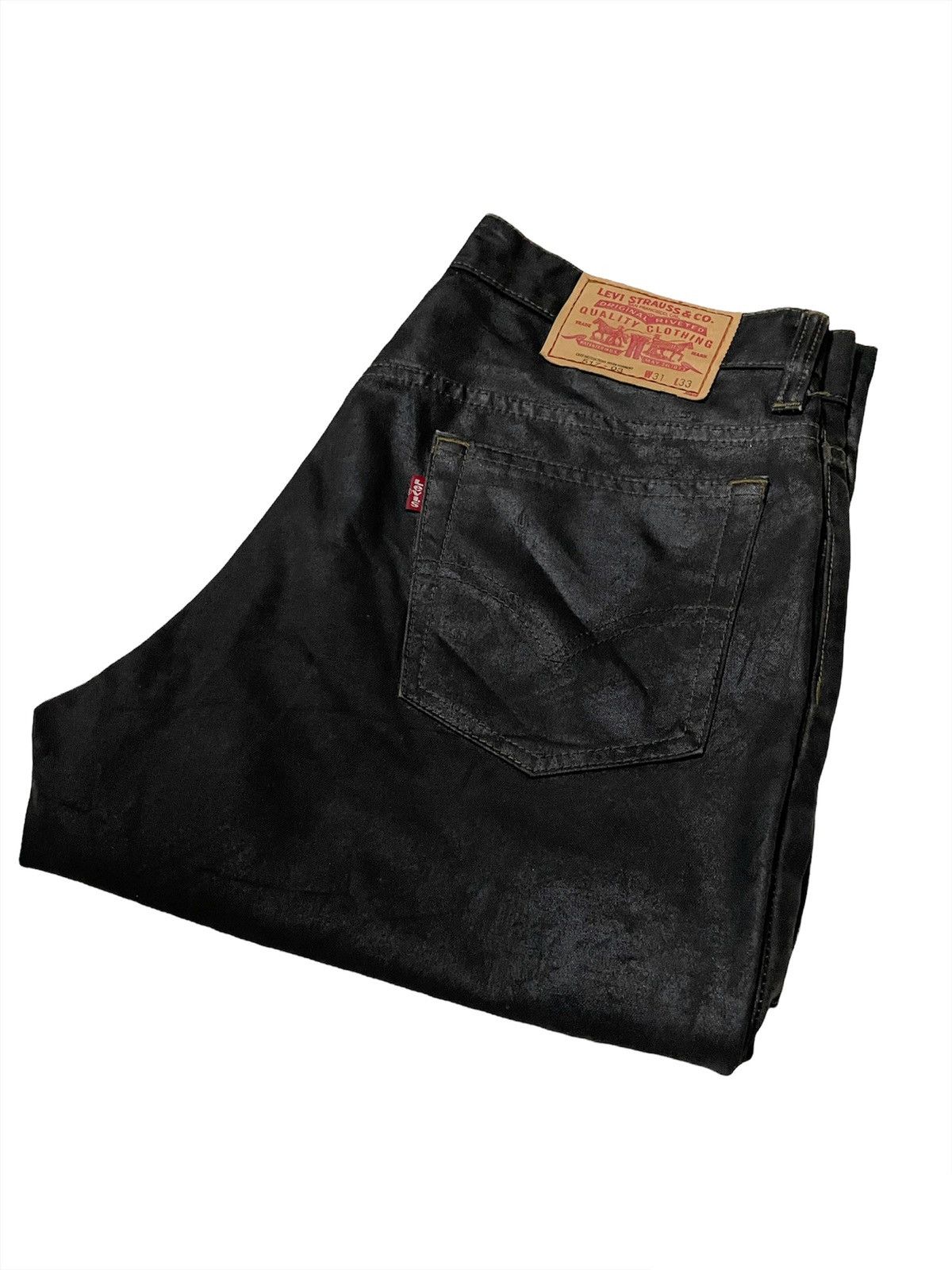 Levi's × Levi's Made & Crafted Levi’s 517 Flare Waxed Dark Brown Denim Size US 30 / EU 46 - 9 Thumbnail