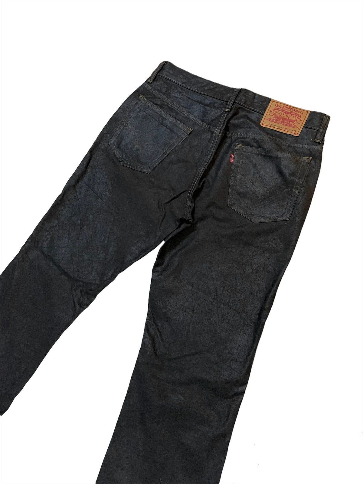 Levi's × Levi's Made & Crafted Levi’s 517 Flare Waxed Dark Brown Denim Size US 30 / EU 46 - 7 Thumbnail
