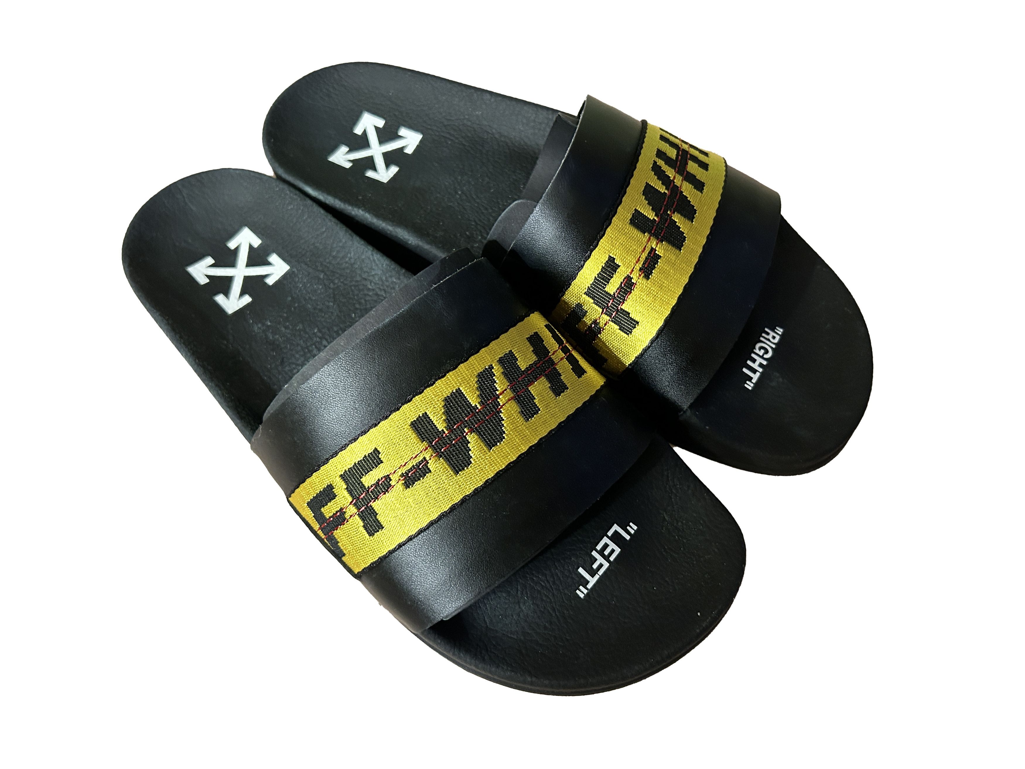 Off white mens sandals hotsell