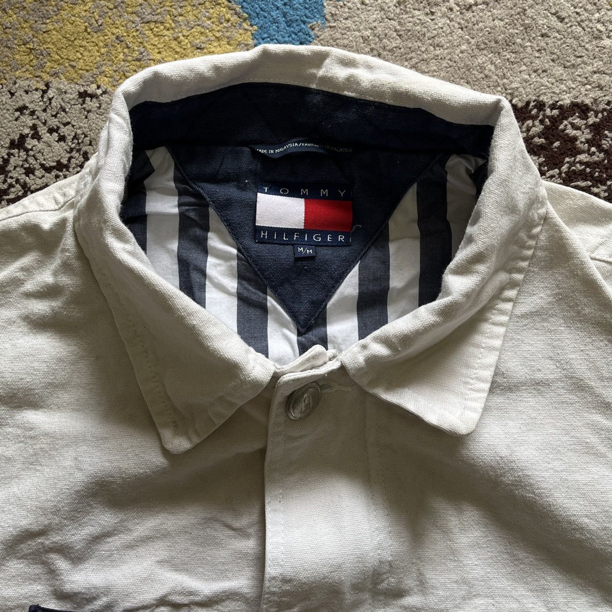 Tommy Hilfiger × Vintage Vintage Tommy Hilfiger Jacket Runway Designer Size US L / EU 52-54 / 3 - 5 Thumbnail
