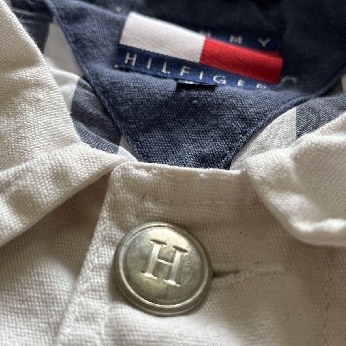 Tommy Hilfiger × Vintage Vintage Tommy Hilfiger Jacket Runway Designer Size US L / EU 52-54 / 3 - 7 Thumbnail