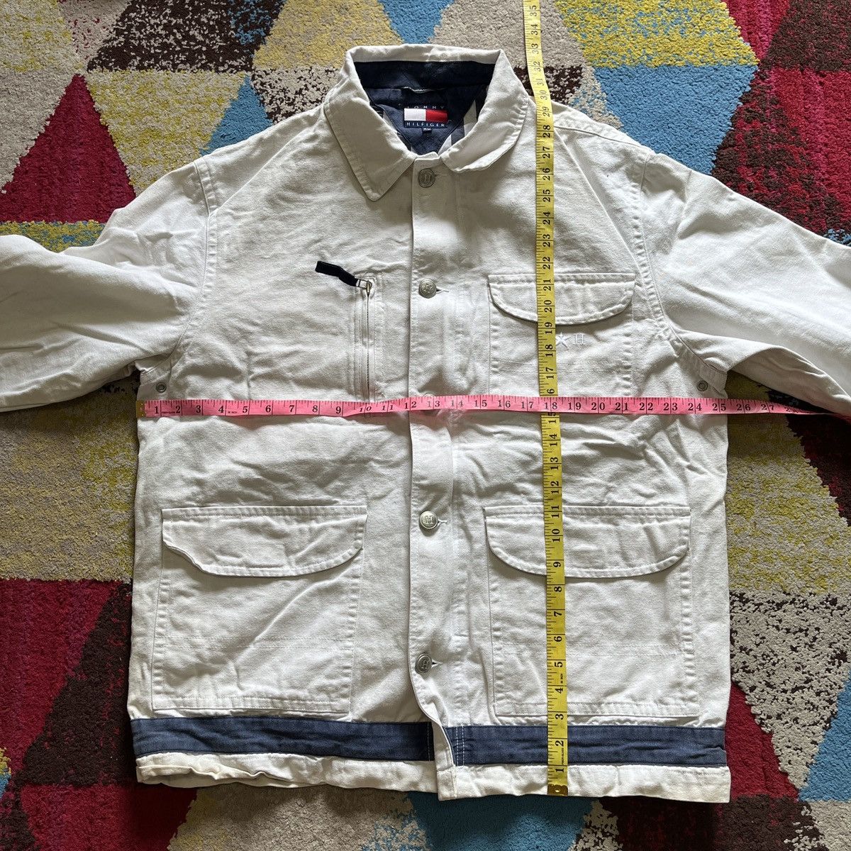 Tommy Hilfiger × Vintage Vintage Tommy Hilfiger Jacket Runway Designer Size US L / EU 52-54 / 3 - 4 Thumbnail