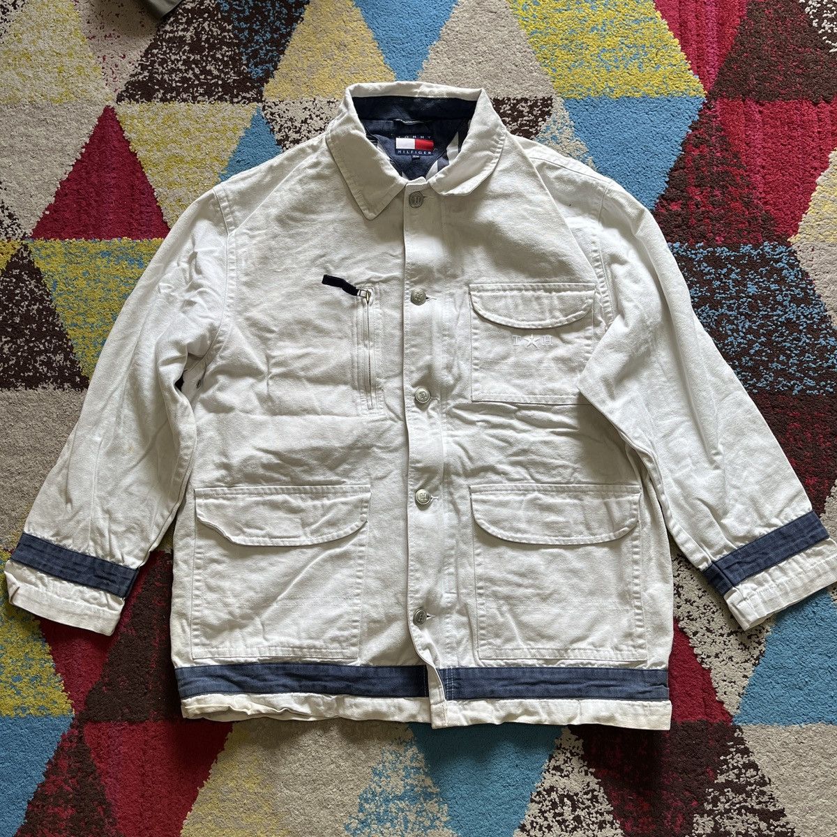 Tommy Hilfiger × Vintage Vintage Tommy Hilfiger Jacket Runway Designer Size US L / EU 52-54 / 3 - 17 Thumbnail