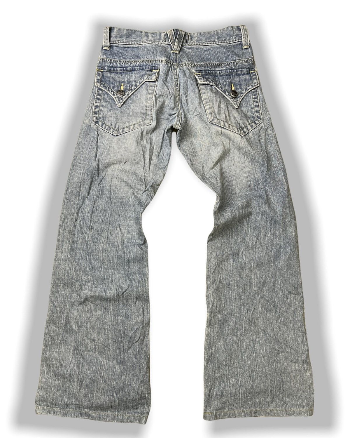 Japanese Brand × Vintage FLARE BLUE WAY KOJIMA TORNADO DENIM MADE IN JAPAN Size US 29 - 11 Thumbnail