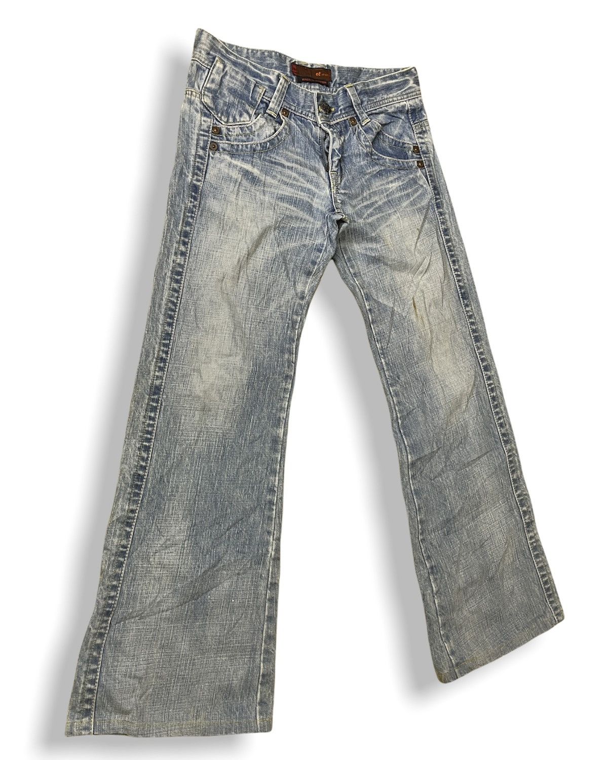 Japanese Brand × Vintage FLARE BLUE WAY KOJIMA TORNADO DENIM MADE IN JAPAN Size US 29 - 4 Thumbnail
