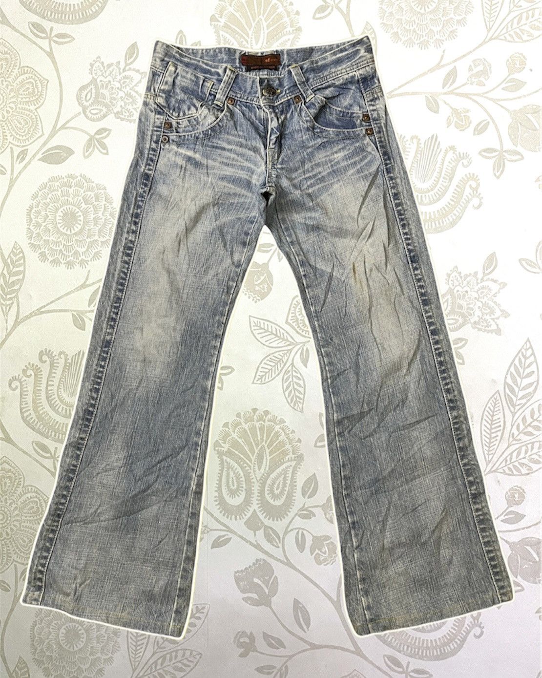 Japanese Brand × Vintage FLARE BLUE WAY KOJIMA TORNADO DENIM MADE IN JAPAN Size US 29 - 1 Thumbnail