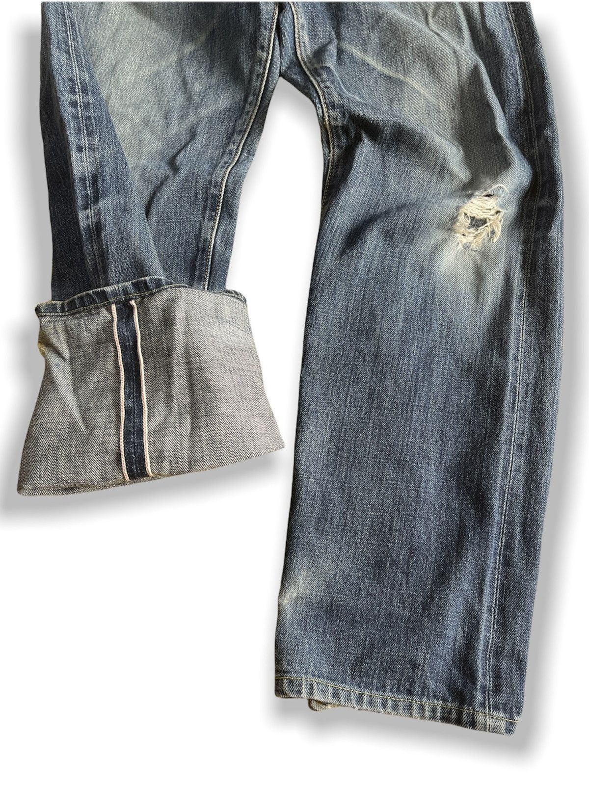 Vintage 1980s Distressed LEVI'S 502 Big E Selvedge