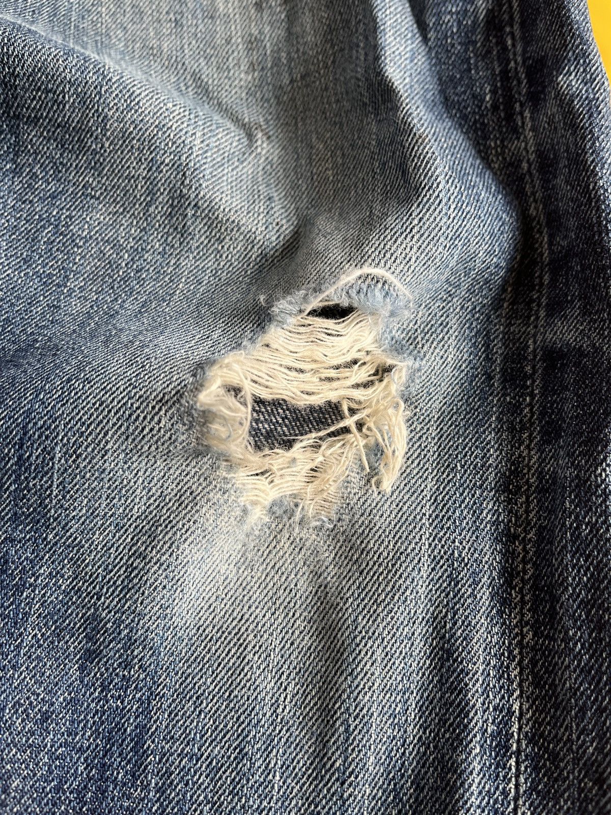 Vintage 1980s Distressed LEVI'S 502 Big E Selvedge