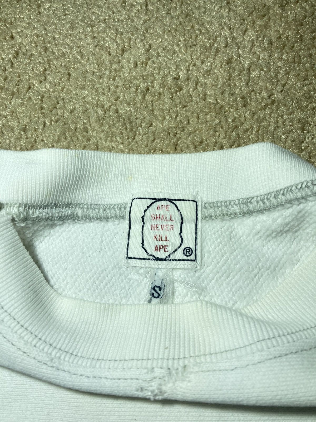 Bape 2000 Bape Digi Logo Type White Sweater Cyber Contrast 90s Size US S / EU 44-46 / 1 - 5 Thumbnail