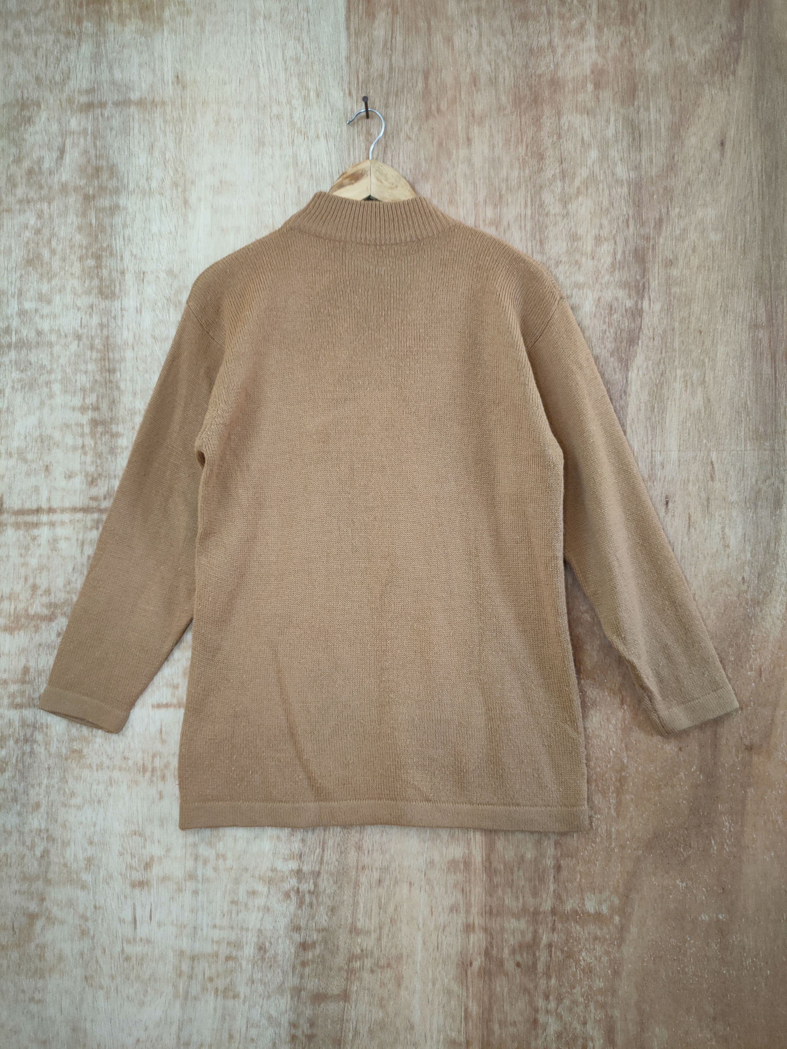 Vintage Ace art aran isle knitwear sweatshirt brown #46-779 Size US M / EU 48-50 / 2 - 6 Thumbnail